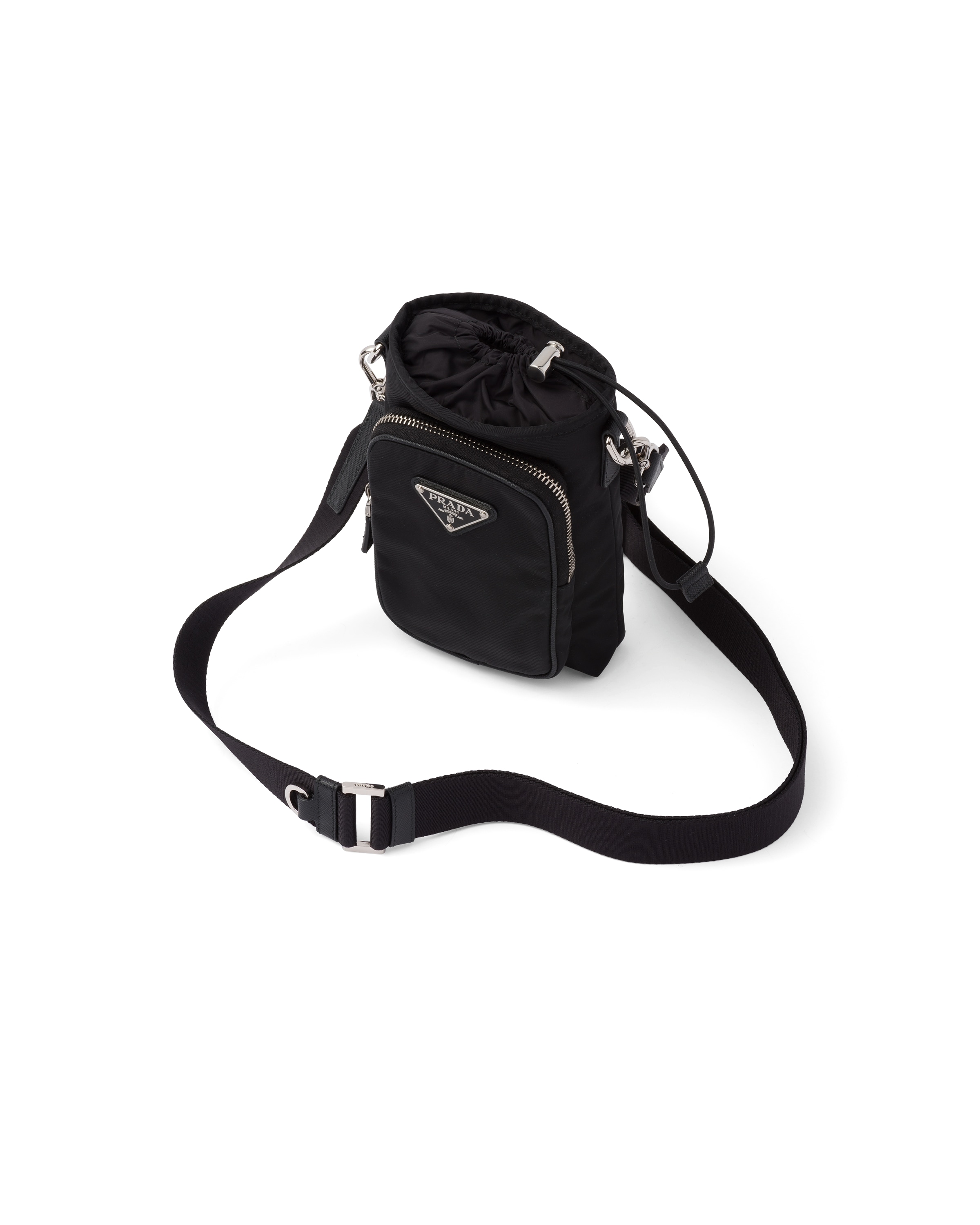 Prada Re-nylon Smartphone Case In Black