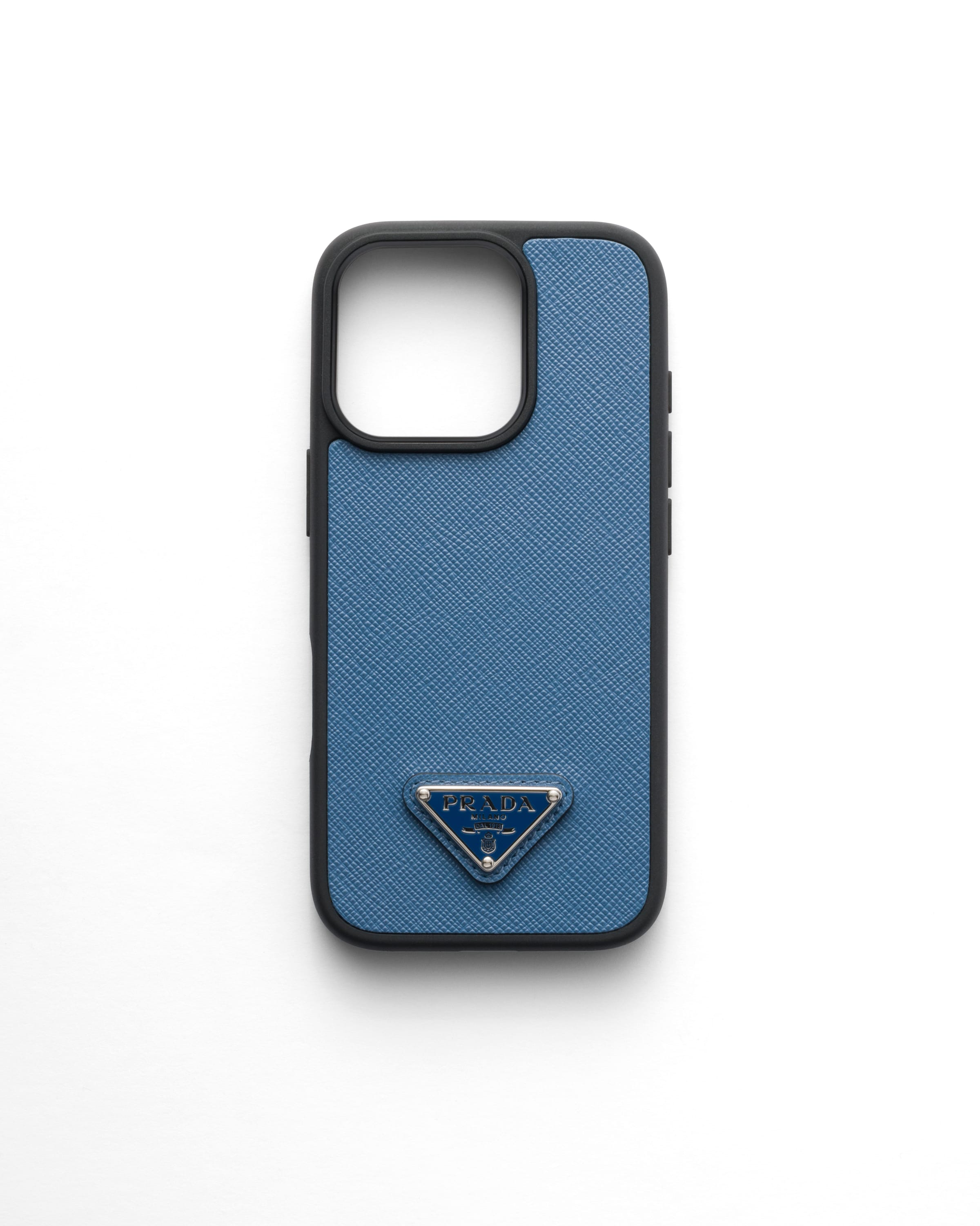 Prada Cover In Saffiano Per Iphone 16 Pro, Uomo, Avio