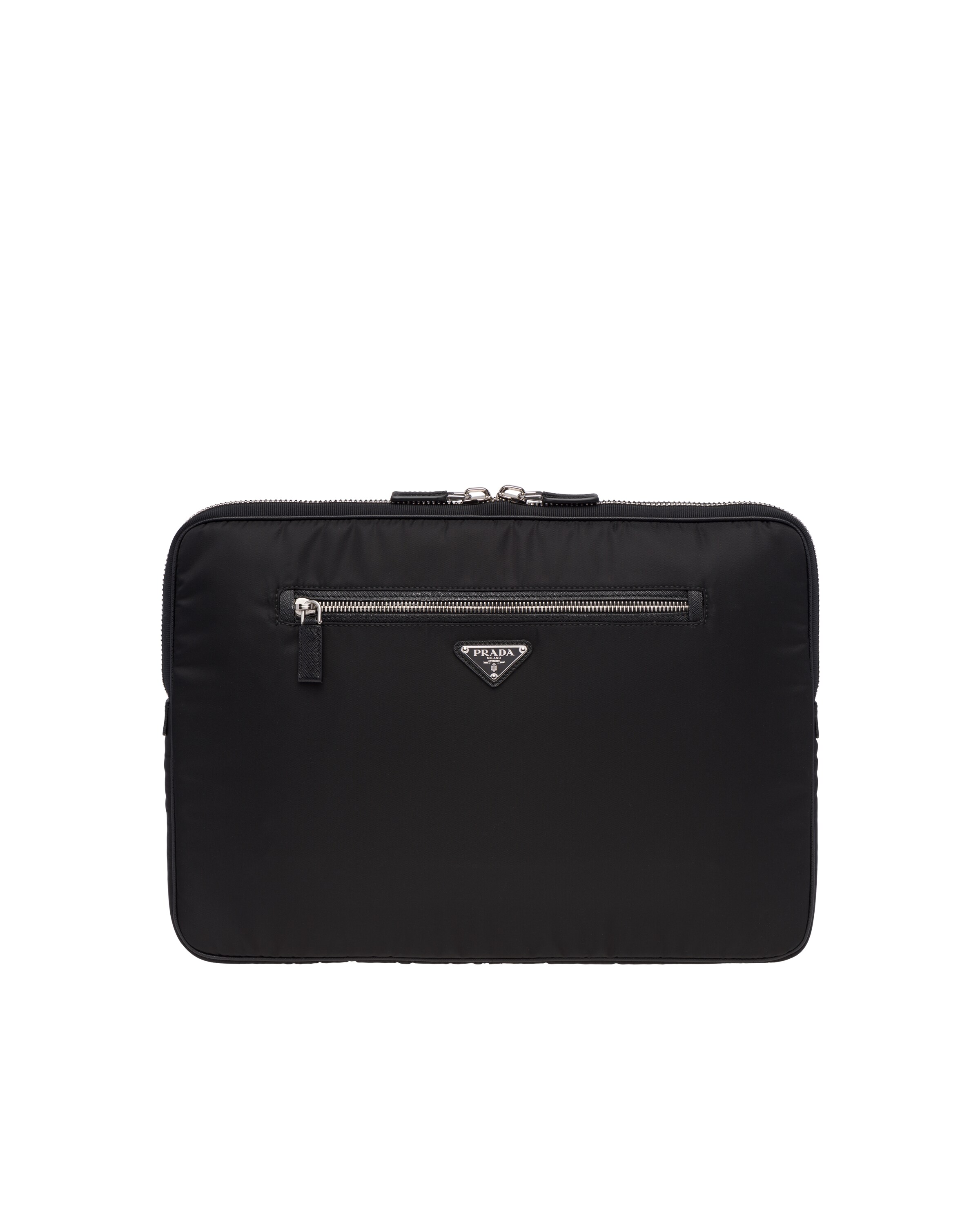 Black Nylon Laptop Case Prada