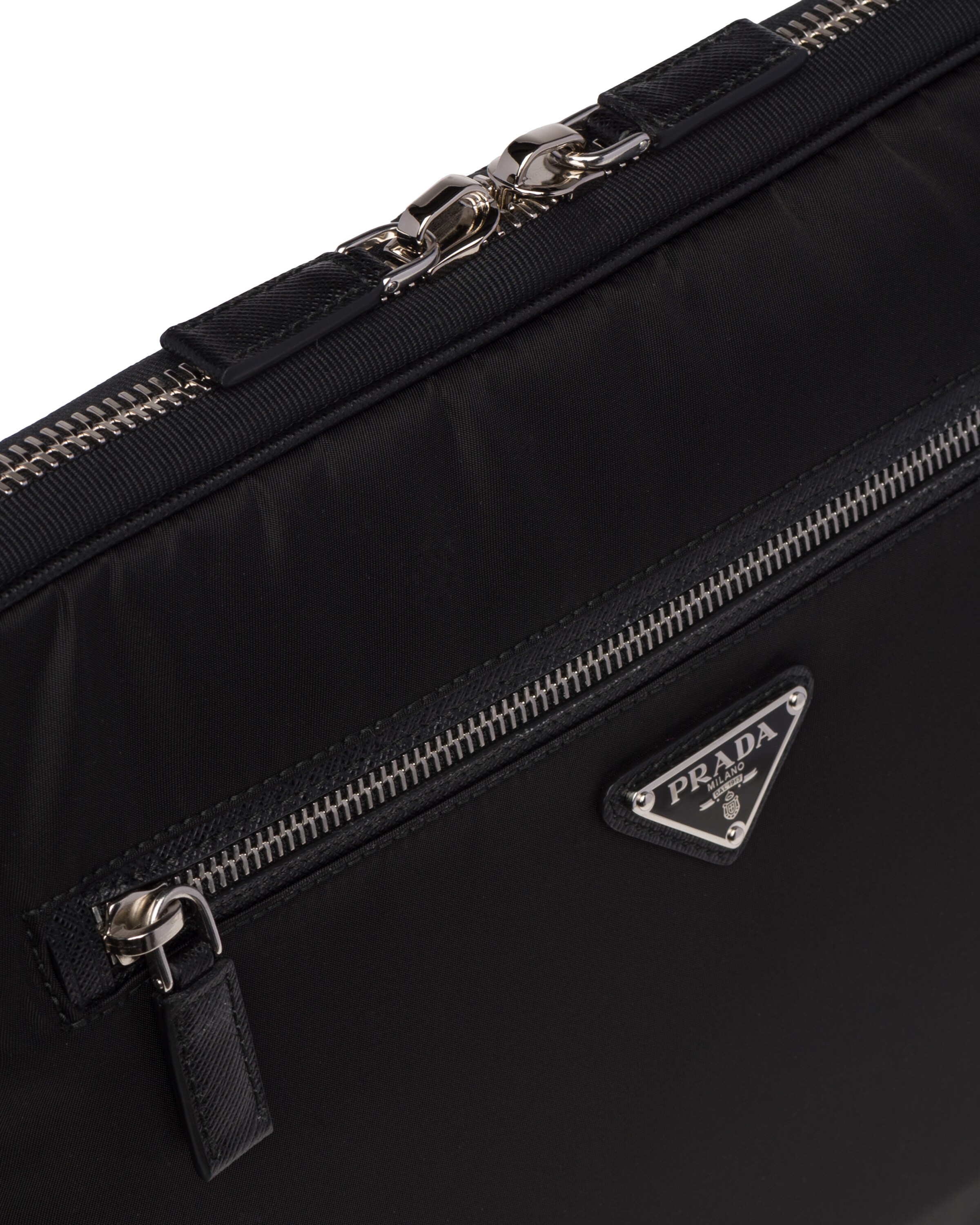 Black Nylon Laptop Case Prada