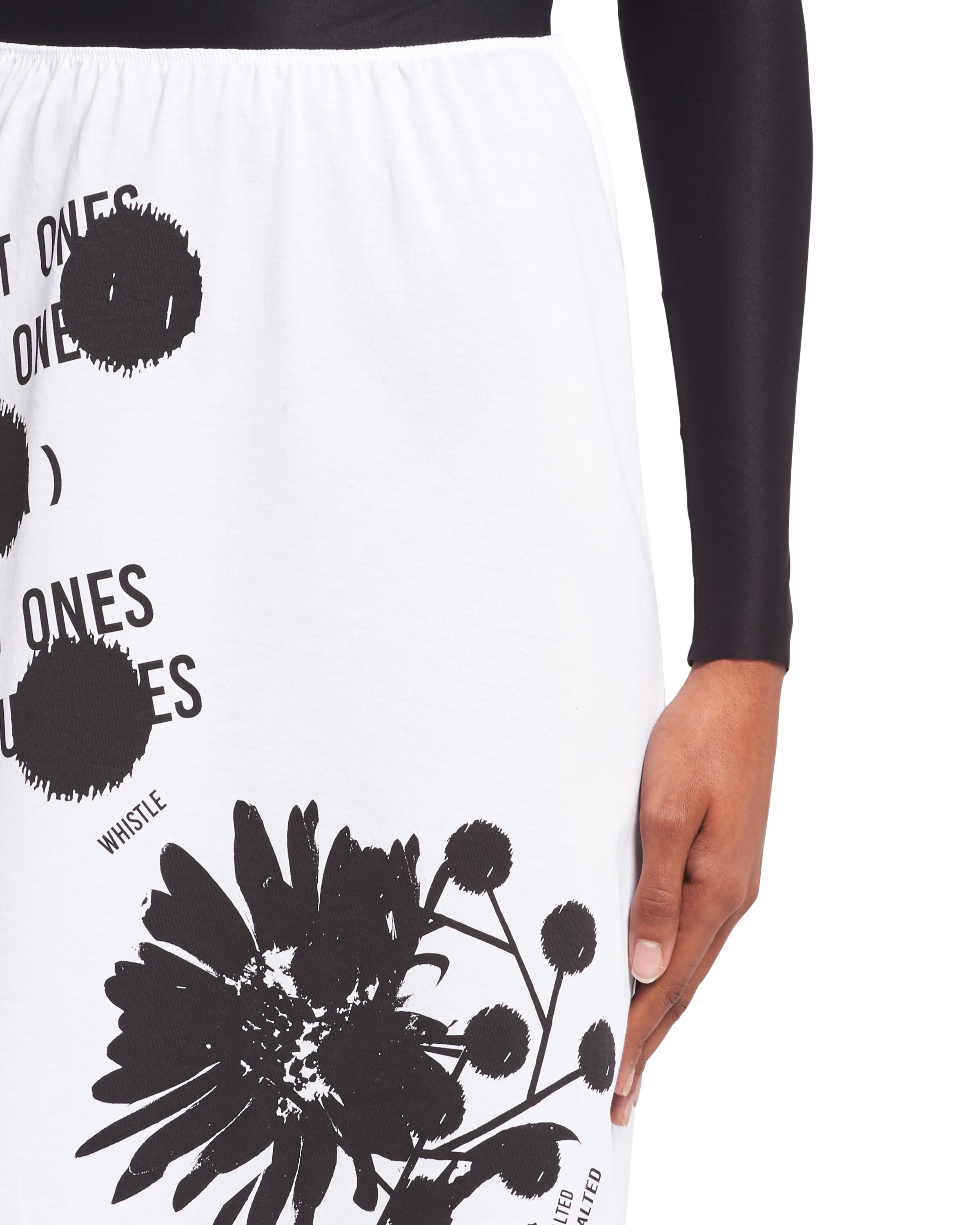 Jupe en jersey imprim?� Blanc | Prada