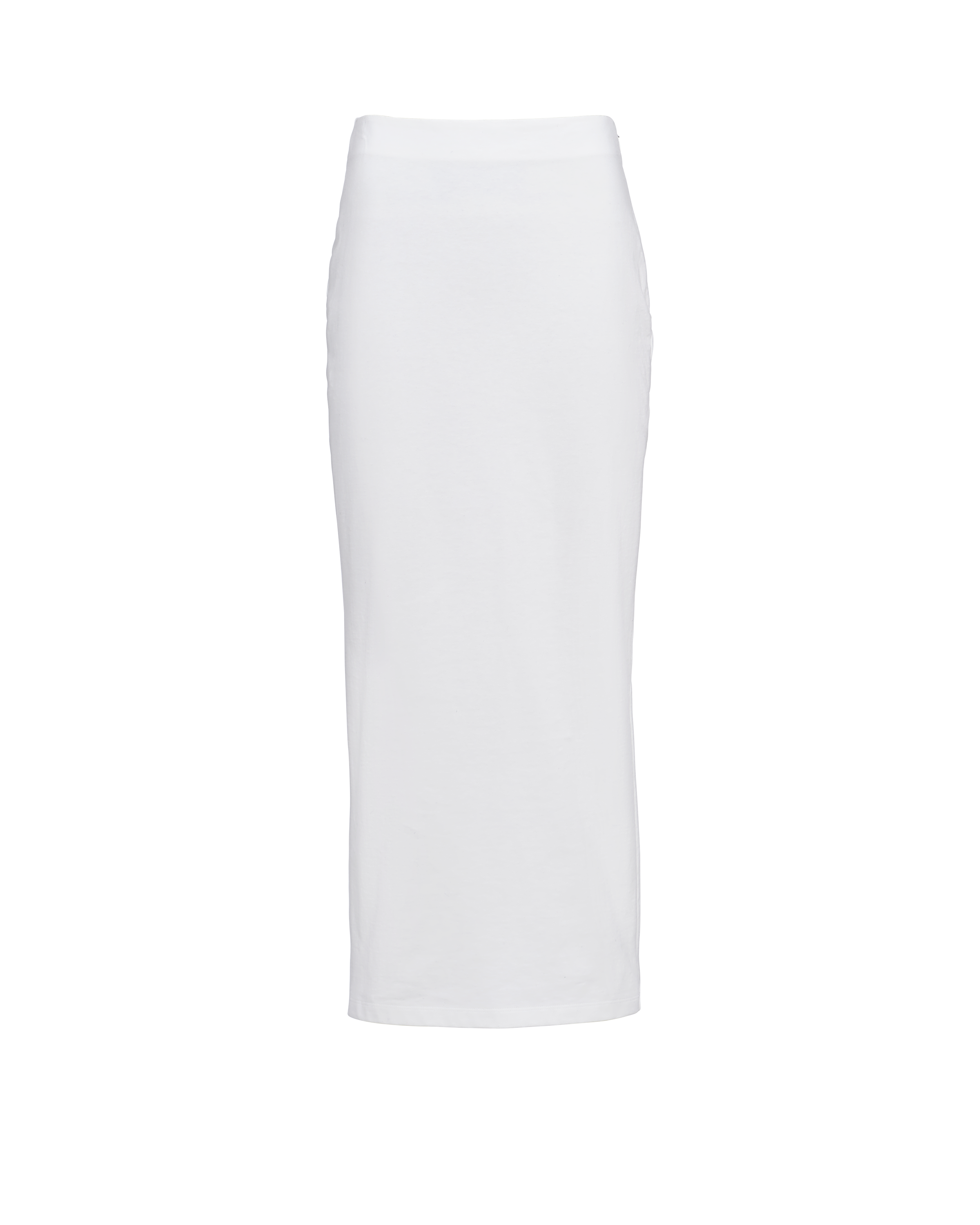 Prada Jersey Midi Skirt In White