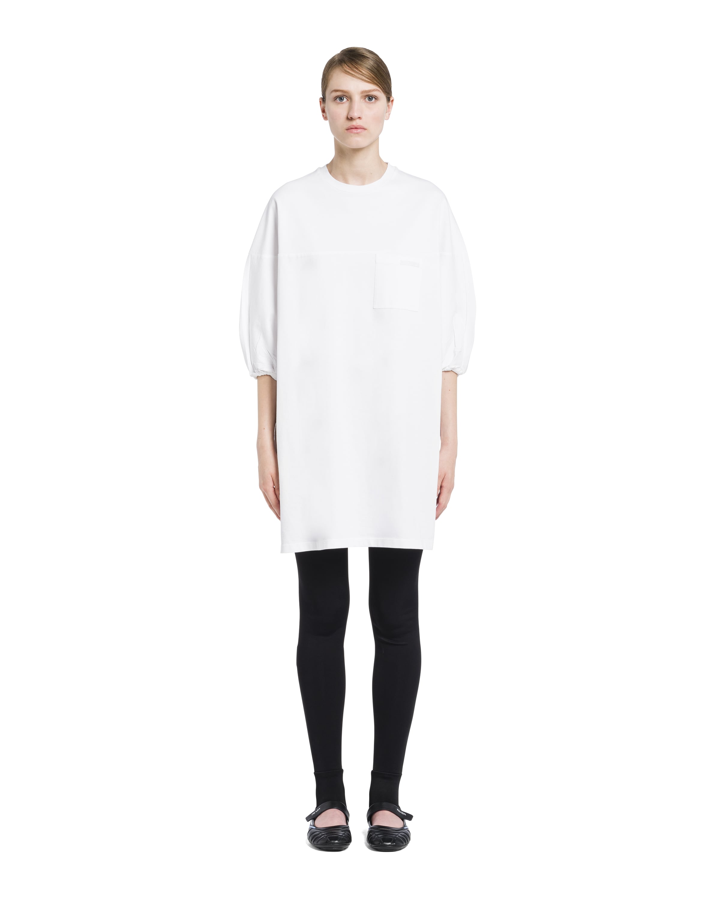 White Jersey dress Prada