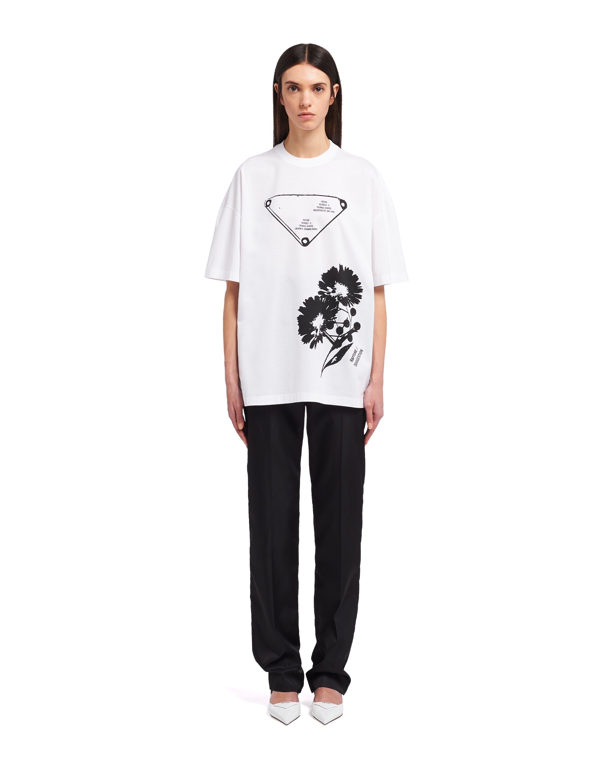 prada oversized t shirt