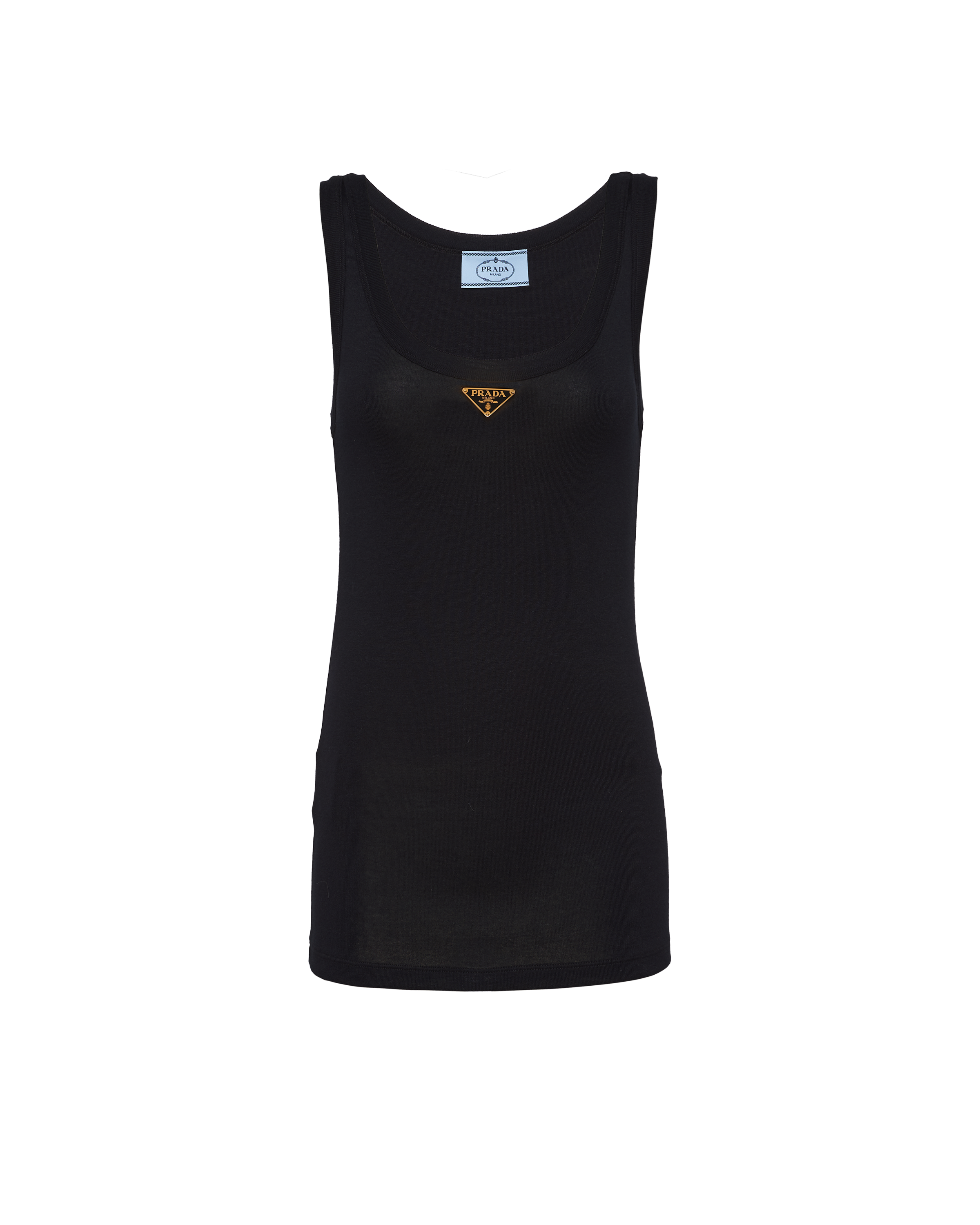 PRADA TANKTOP AUS JERSEY-RIPPSTRICK