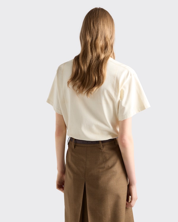 Garment-dyed jersey T-shirt - Natural Garment-dyed jersey T-shirt - Natural