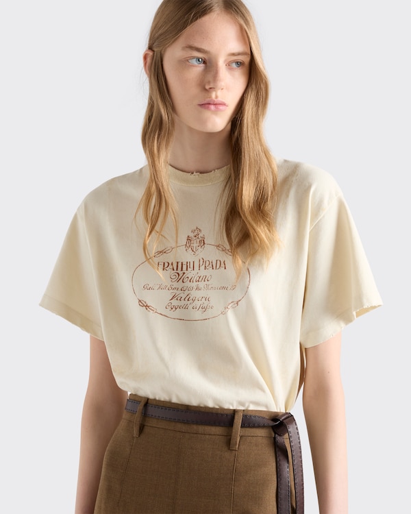 Garment-dyed jersey T-shirt - Natural Garment-dyed jersey T-shirt - Natural