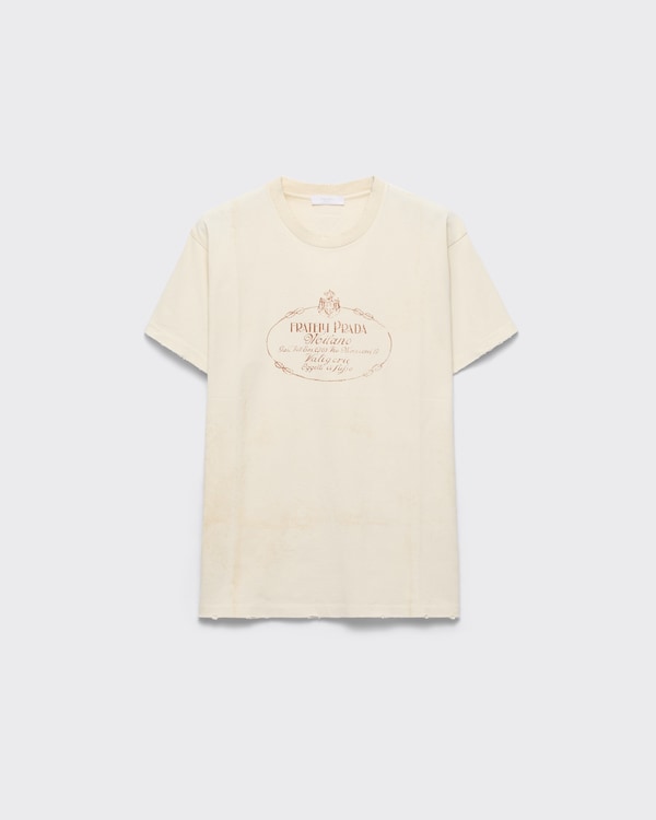 Garment-dyed jersey T-shirt - Natural Garment-dyed jersey T-shirt - Natural