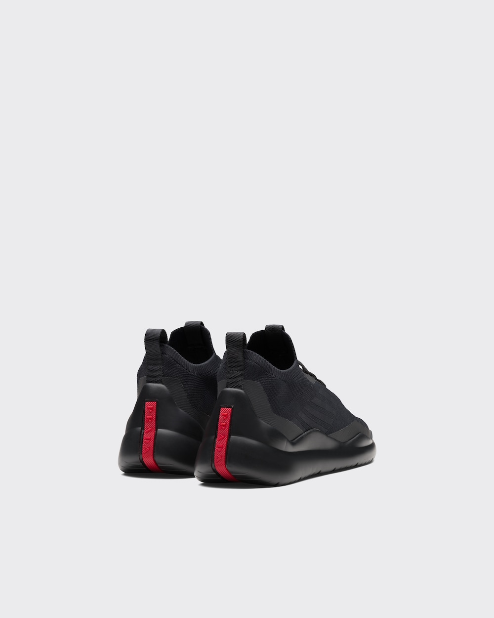 Prada linea rossa sneakers black clearance