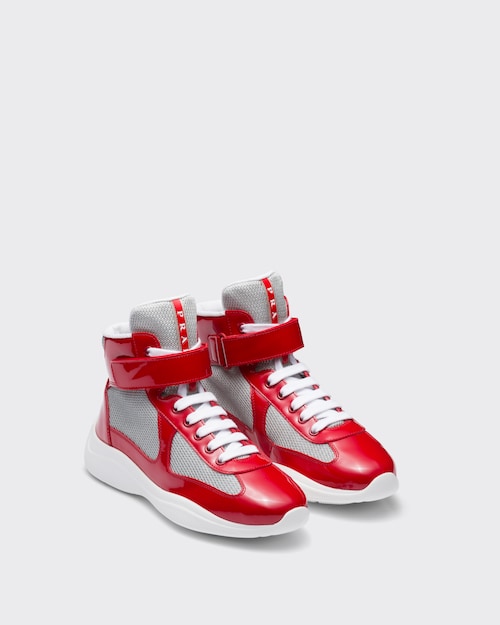 prada america's cup high top sneakers