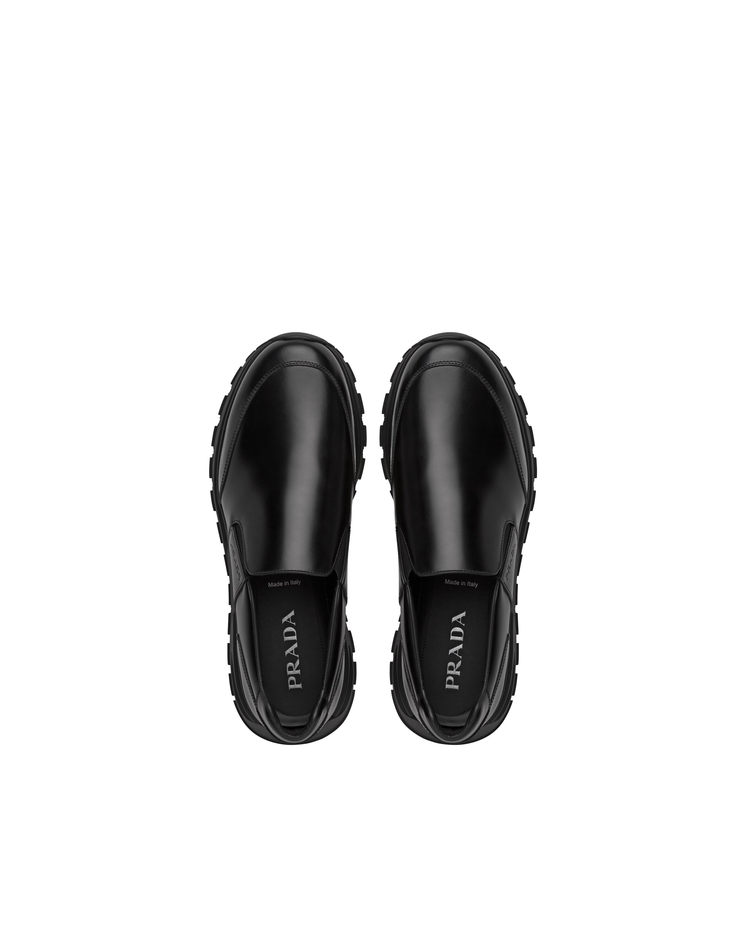 prax 01 leather and technical fabric sneakers