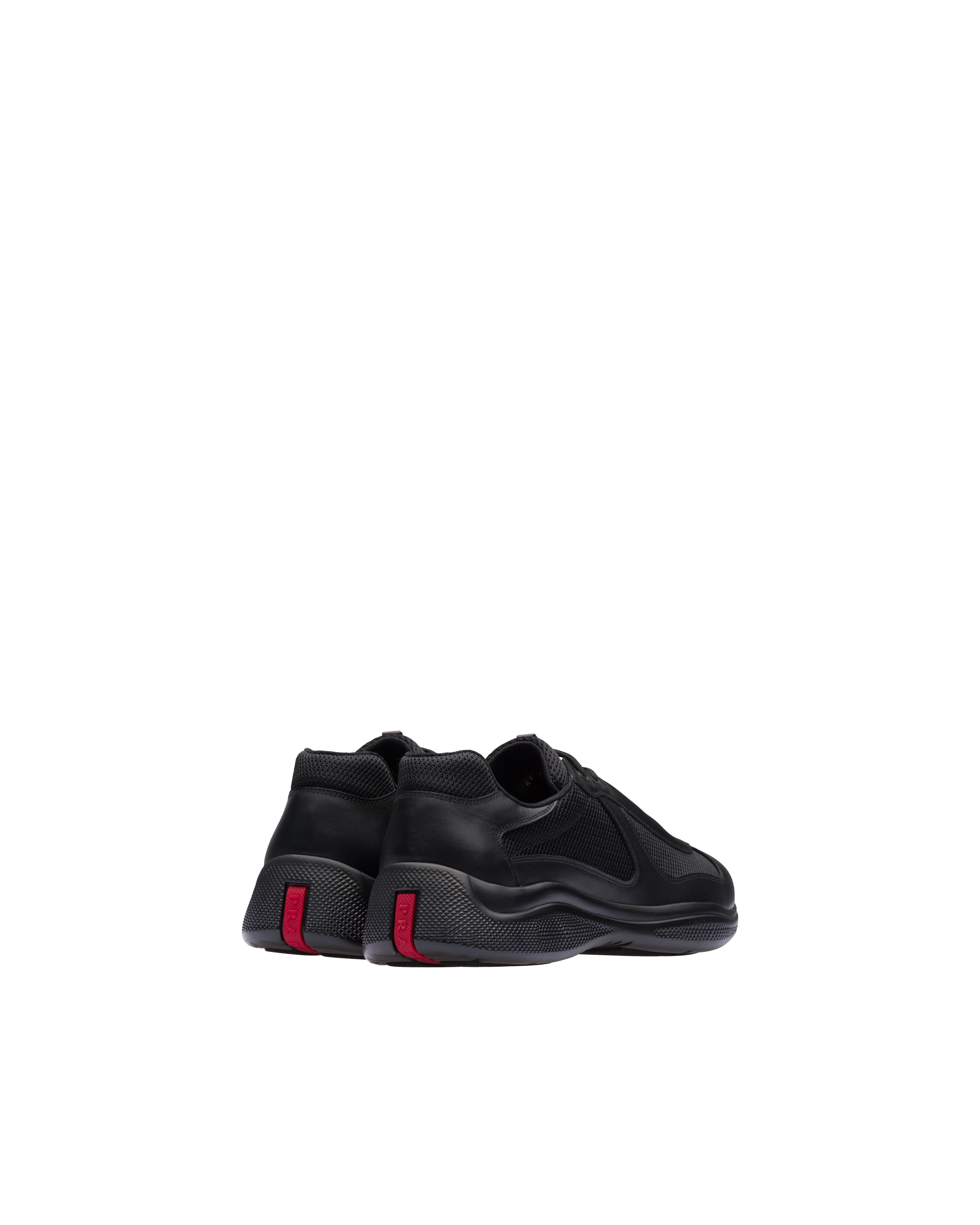 prada leather and technical fabric sneakers