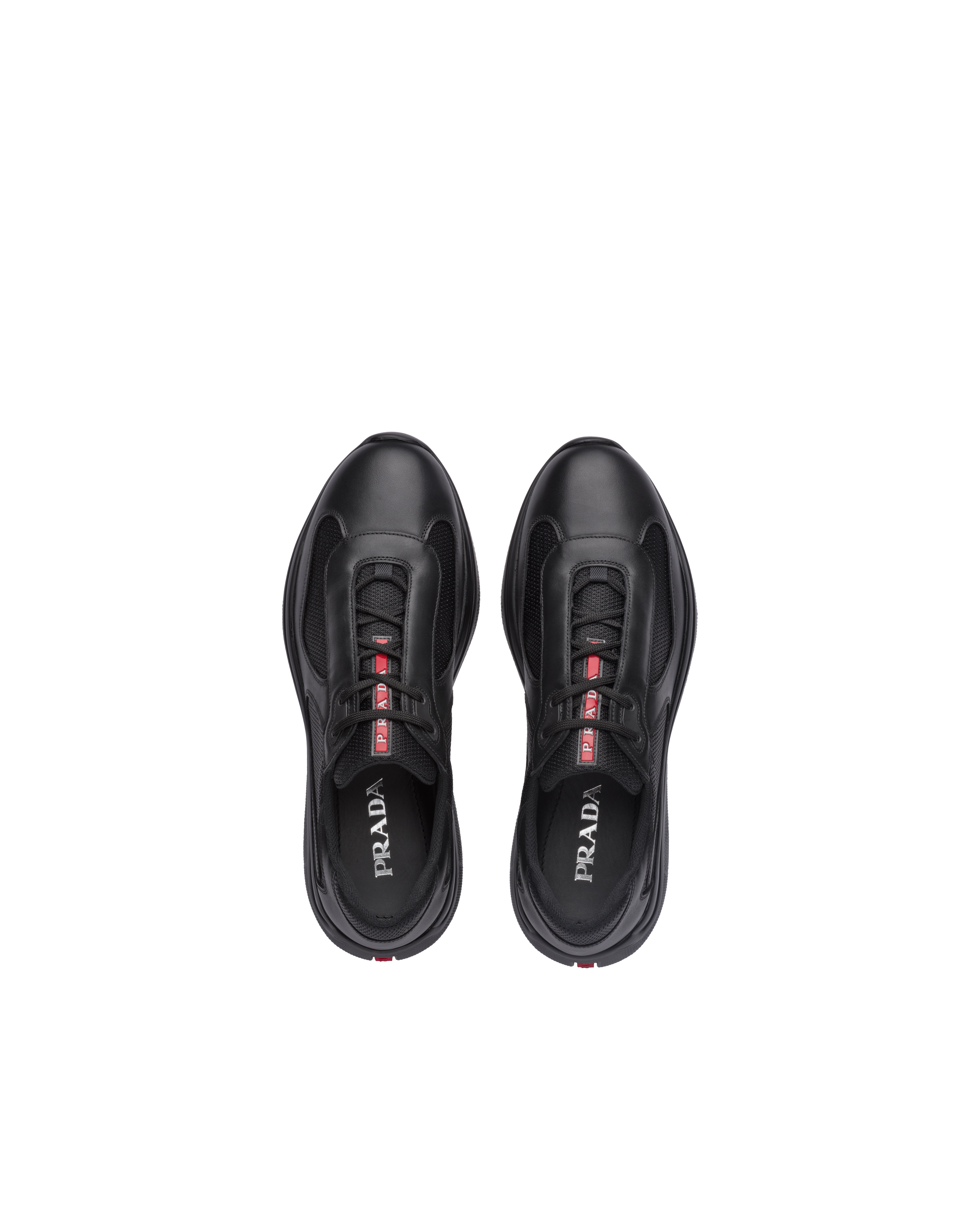 overschreden Aan het water Misverstand Black Prada America's Cup Sneakers | PRADA