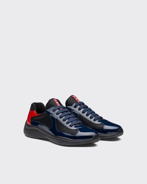 prada americas cup patent leather sneakers