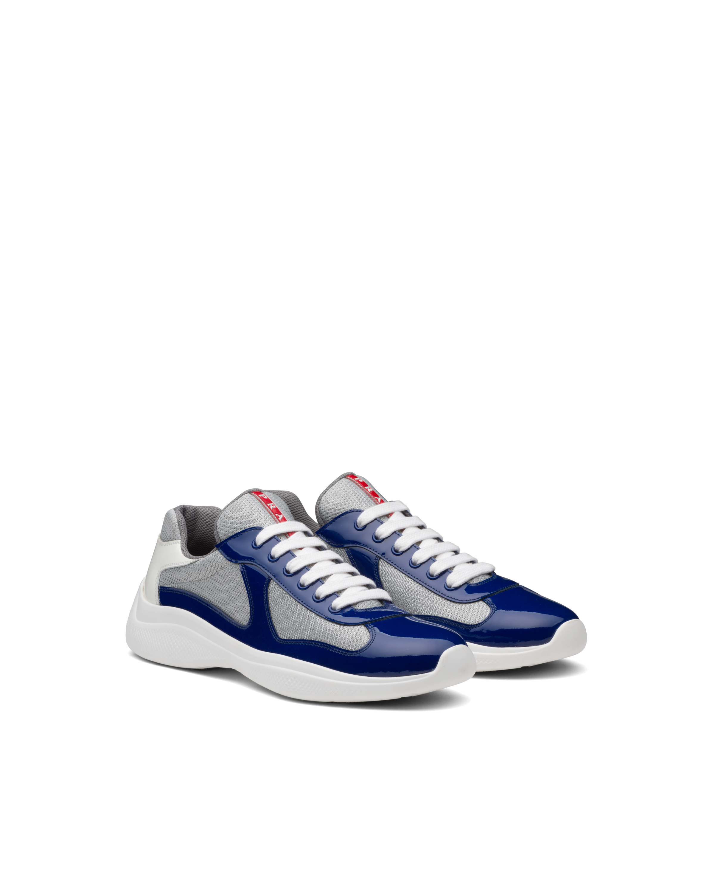 Prada America's Cup Sneakers In Ink Blue/white | ModeSens