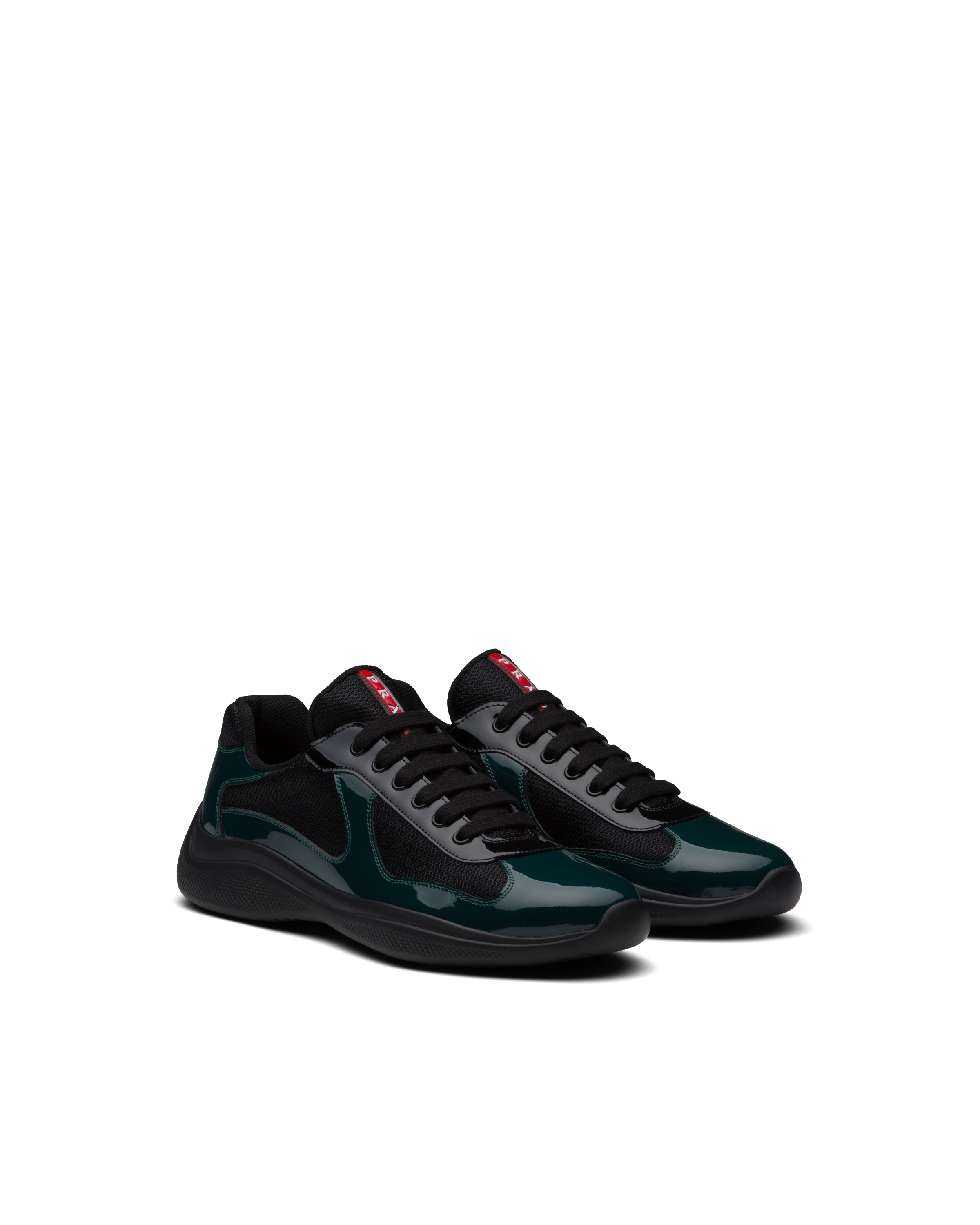 Total 71+ imagen green and black prada sneakers