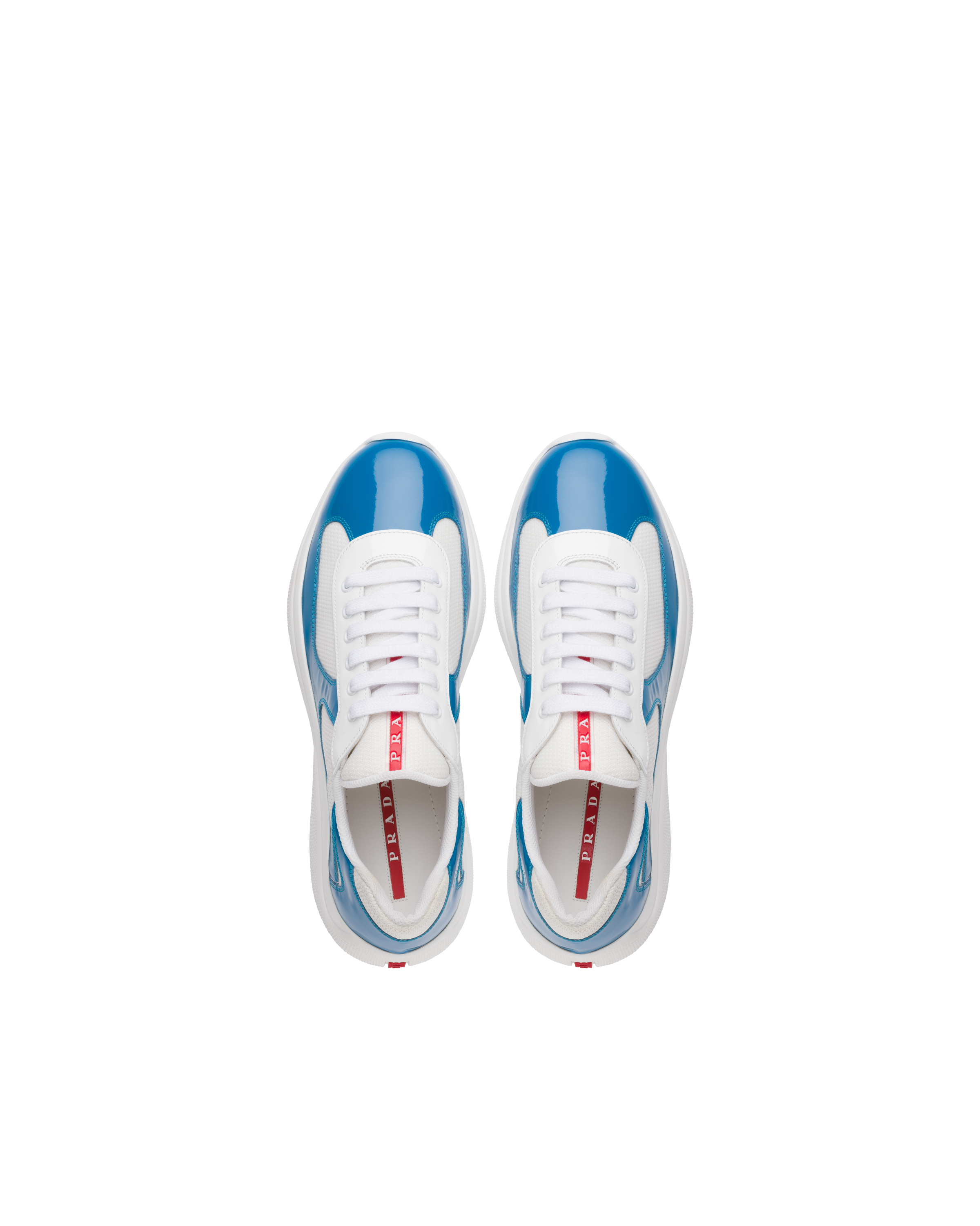 Light Blue/white Prada America's Cup sneakers | Prada