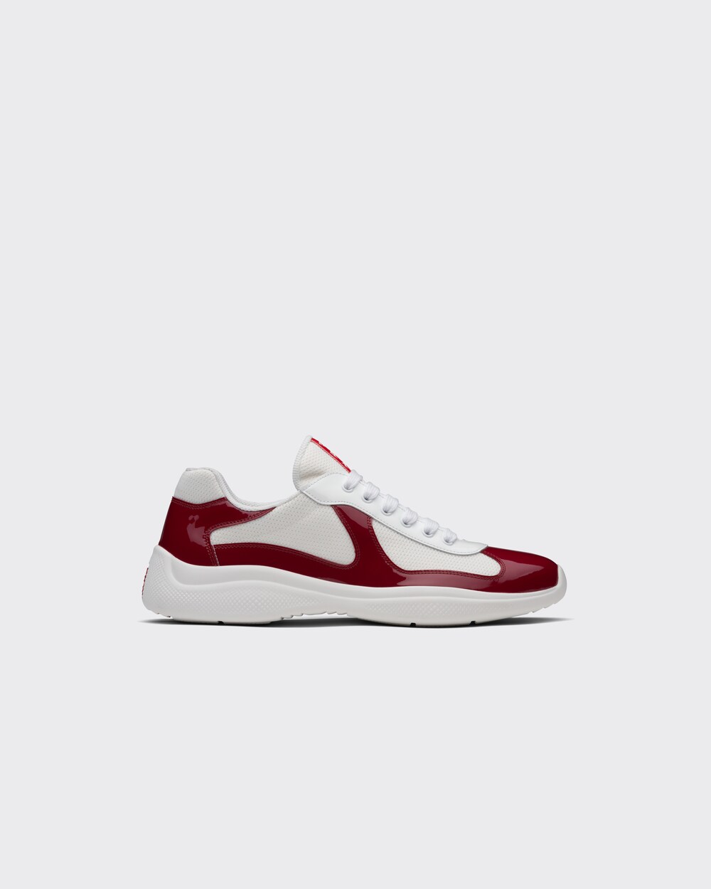 red patent leather prada sneakers