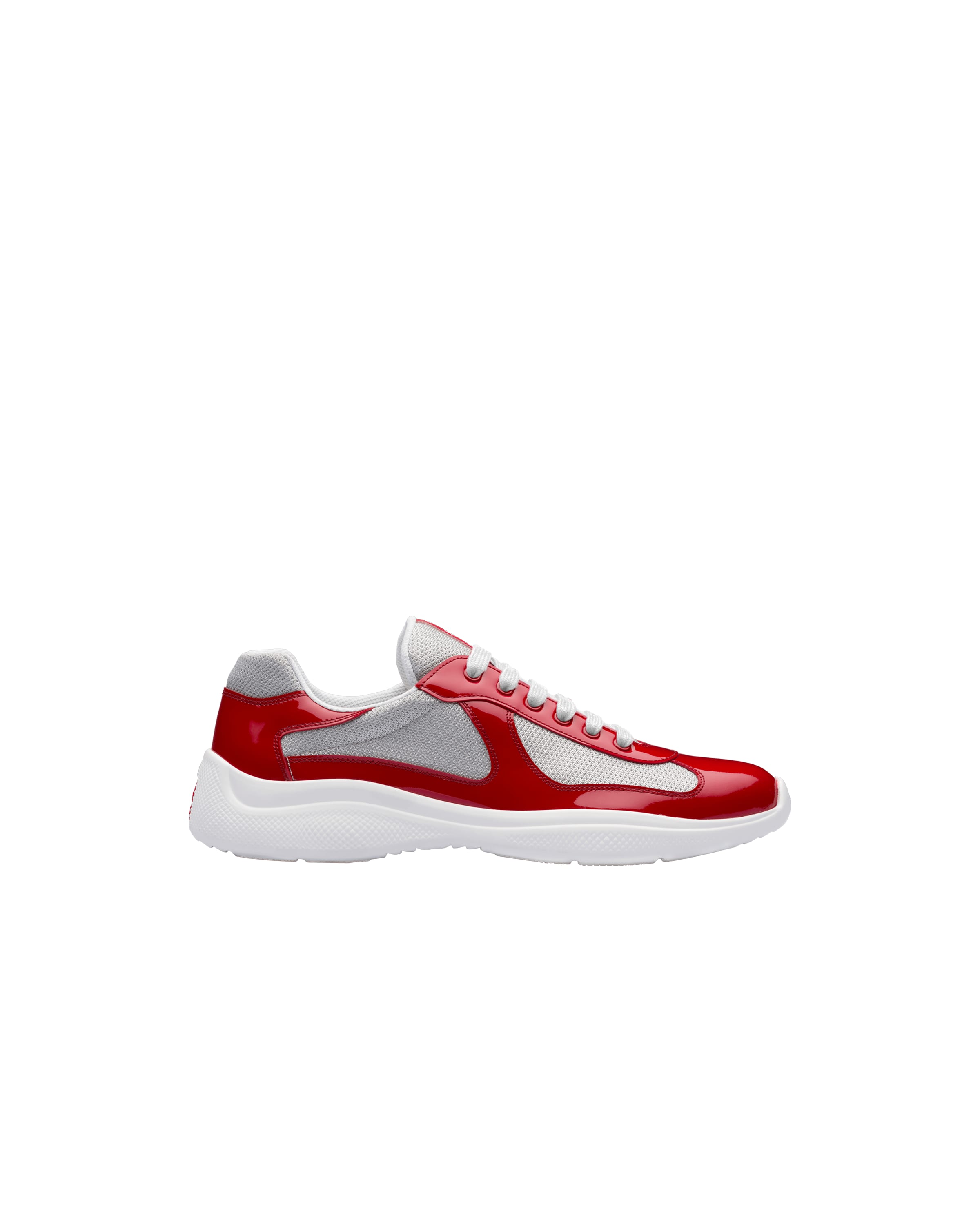 prada leather and technical fabric sneakers
