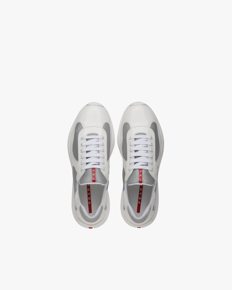 prada scarpe argento