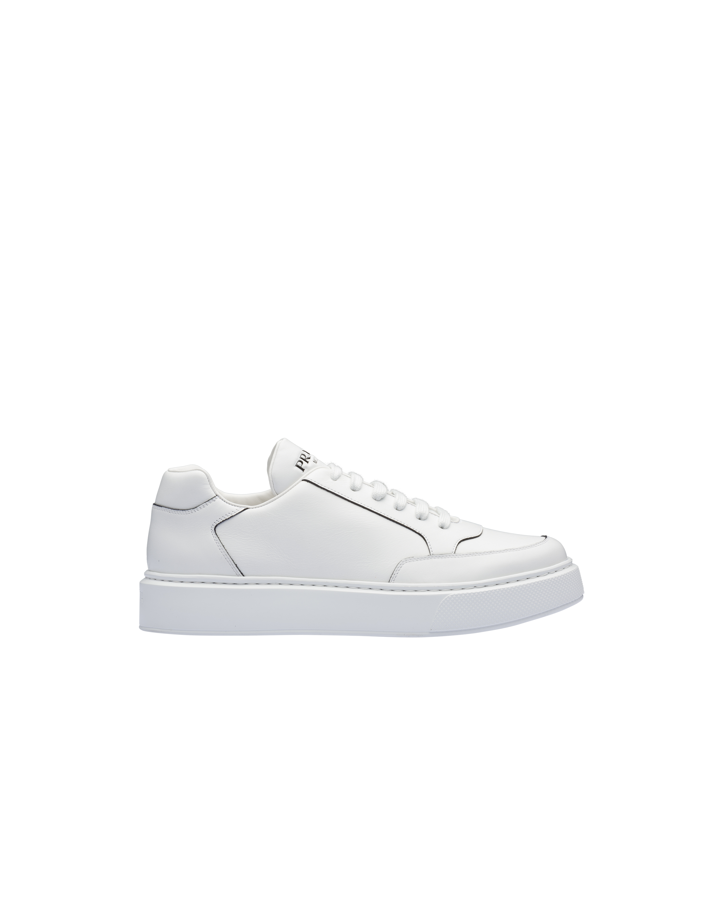 prada men's white sneakers