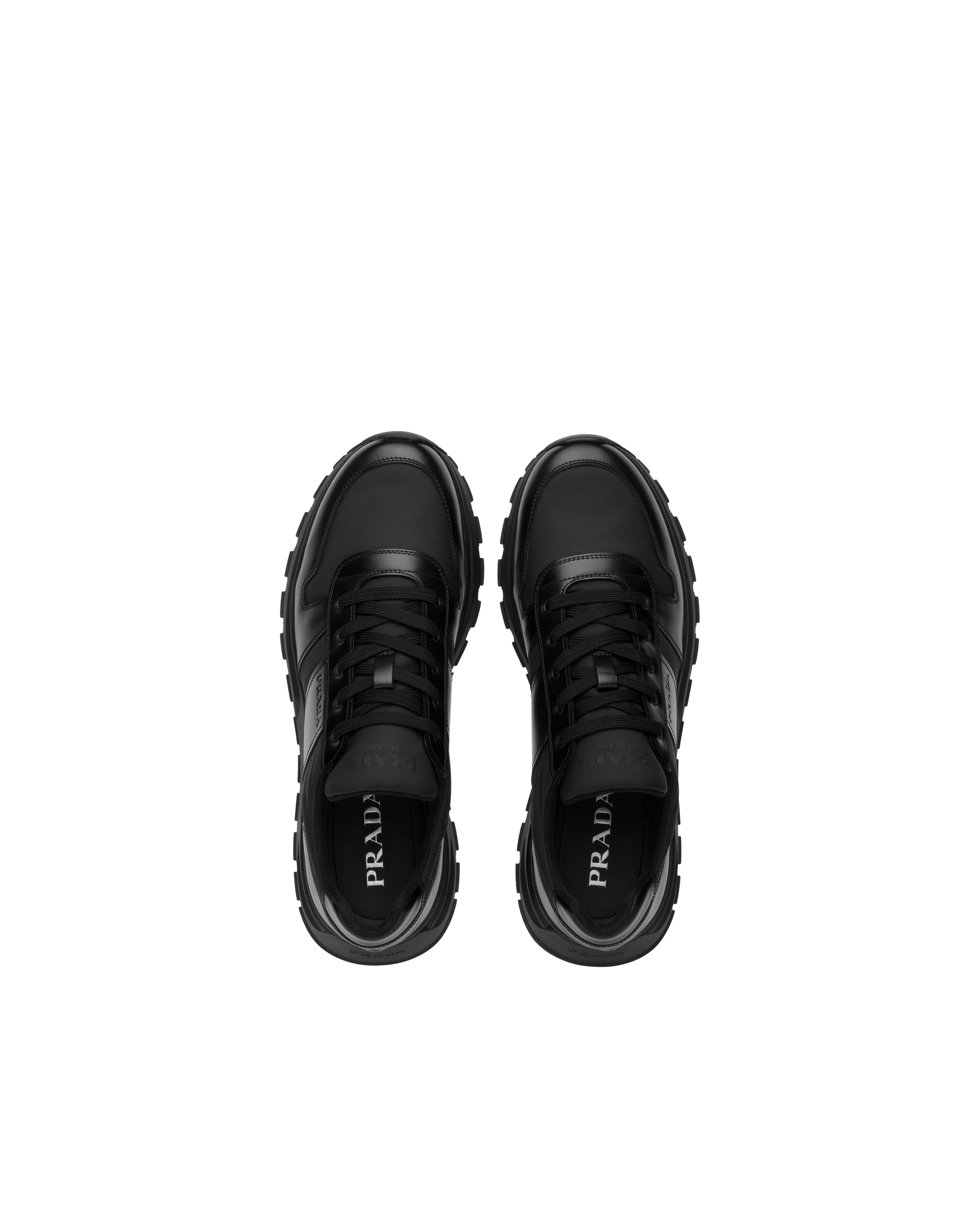 Prax 01 leather and technical fabric sneakers clearance