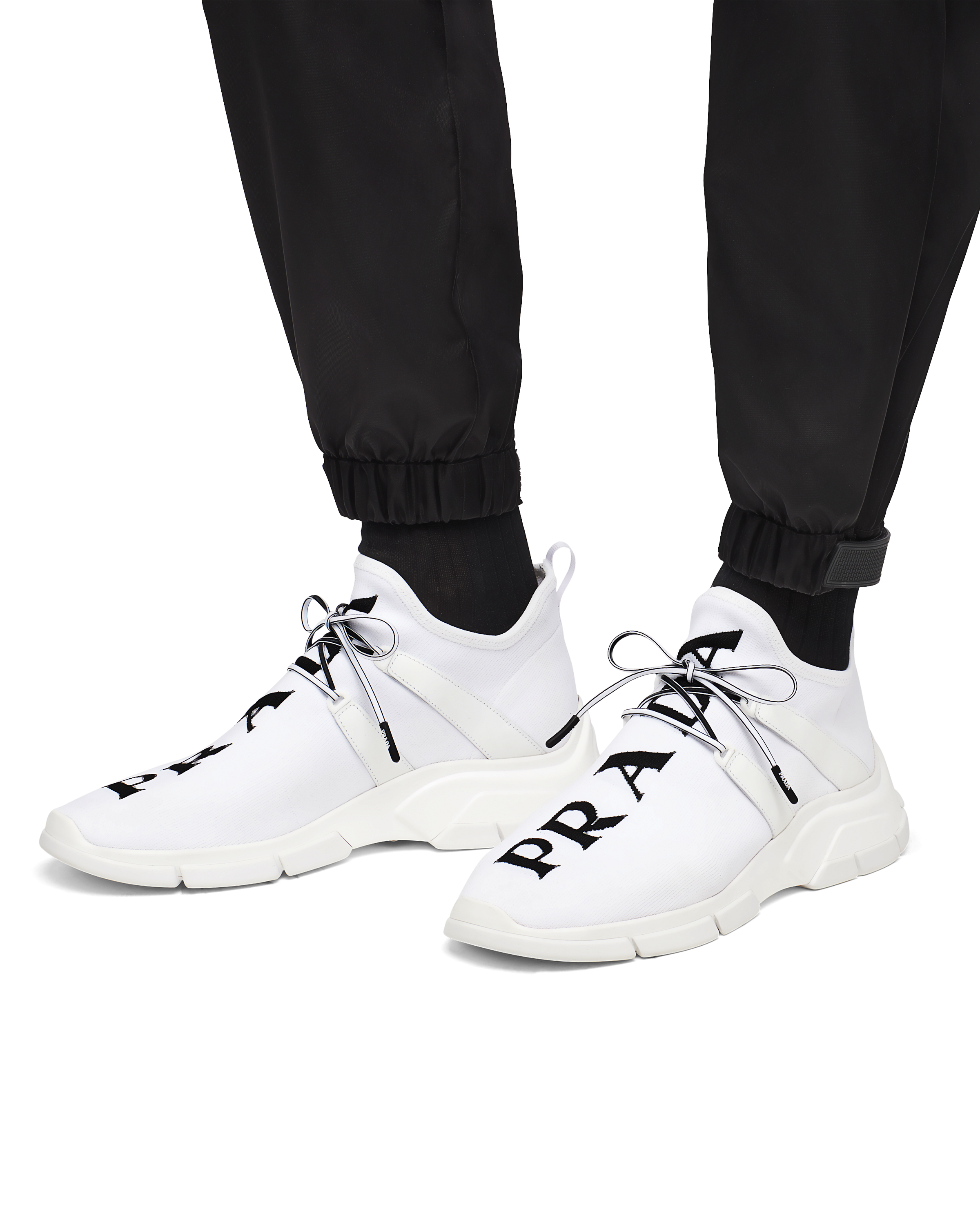 Prada Knit Fabric Sneakers 2024 favors