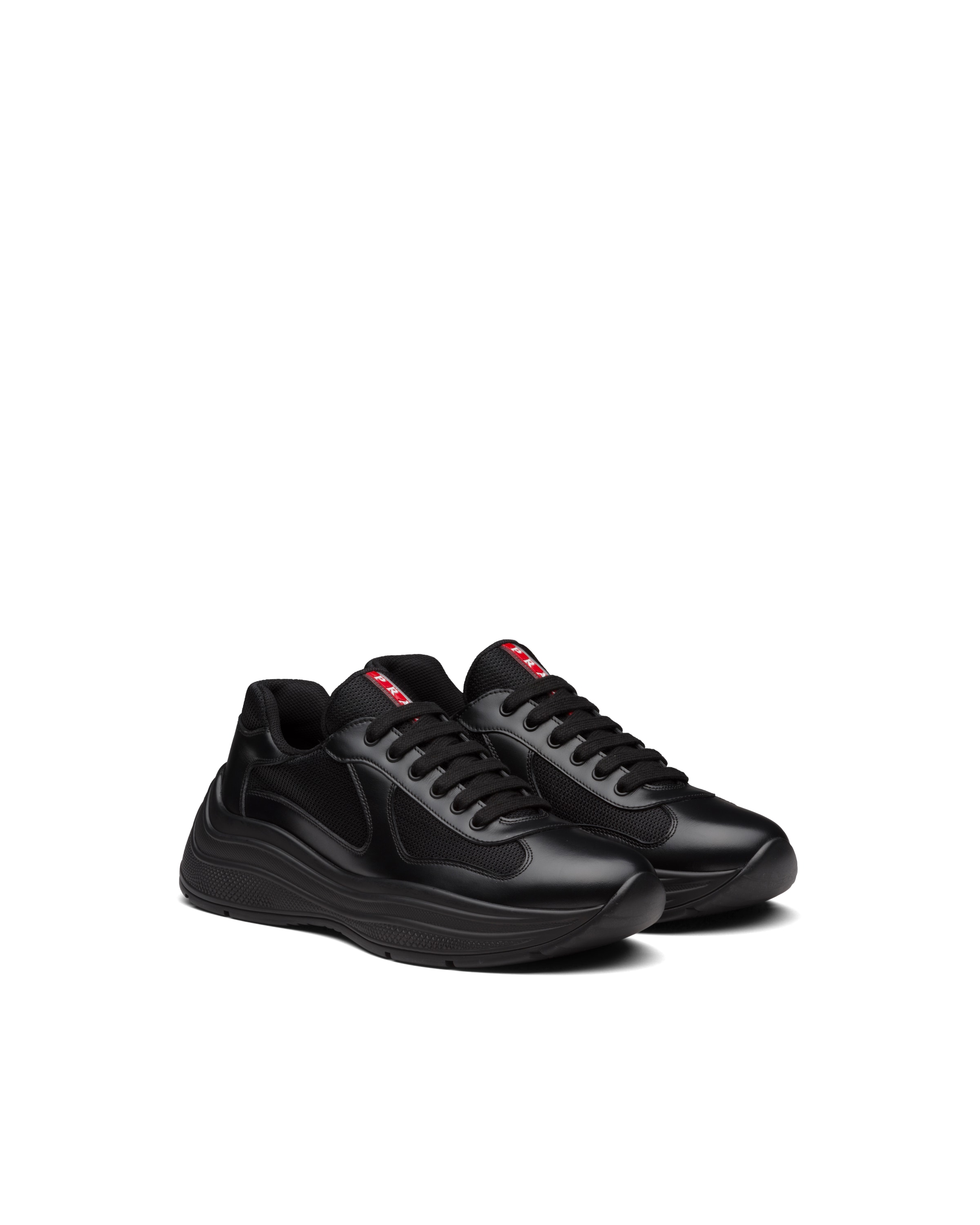 America'S Cup Xl Leather Sneakers | Prada