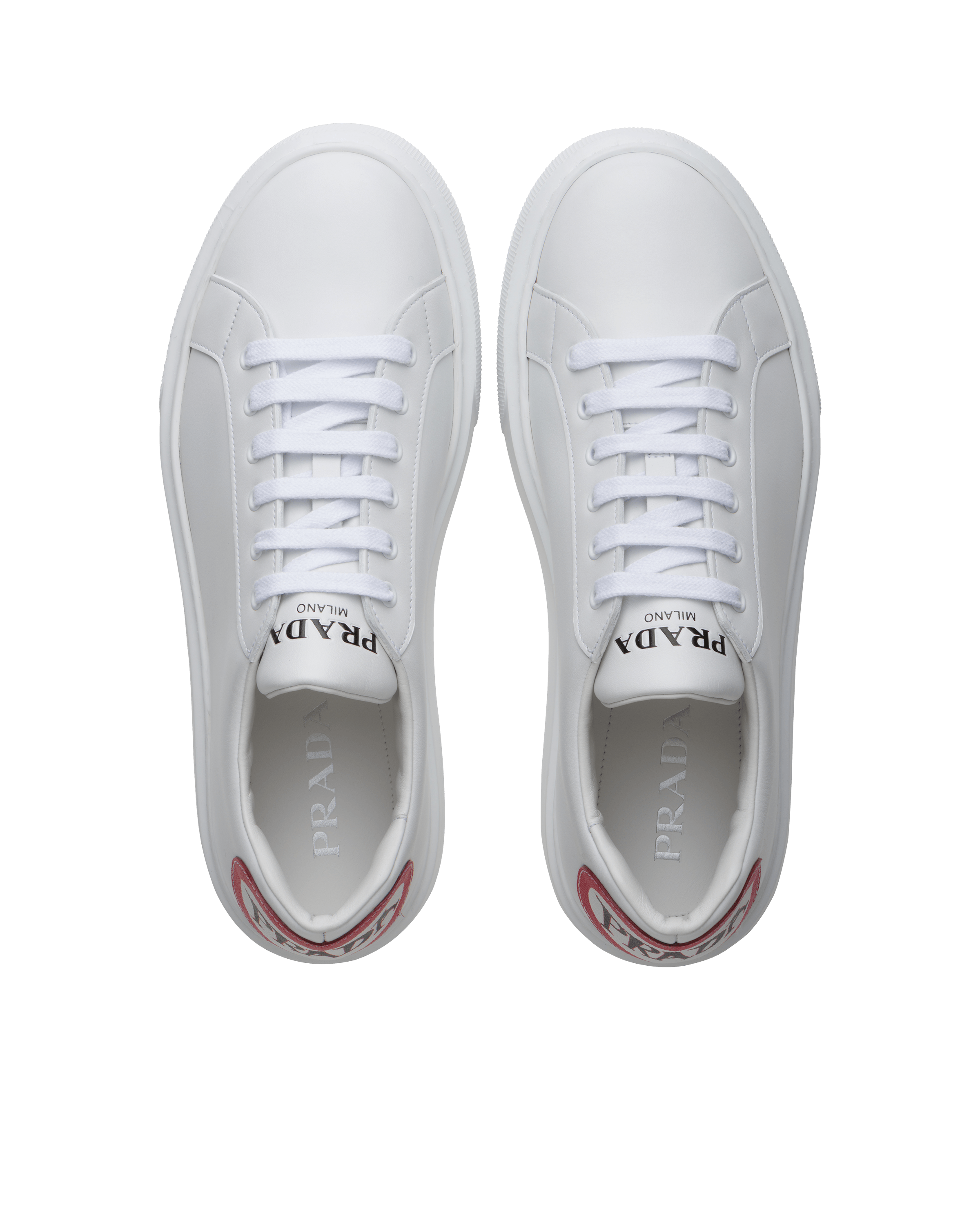Prada macro leather sneakers best sale