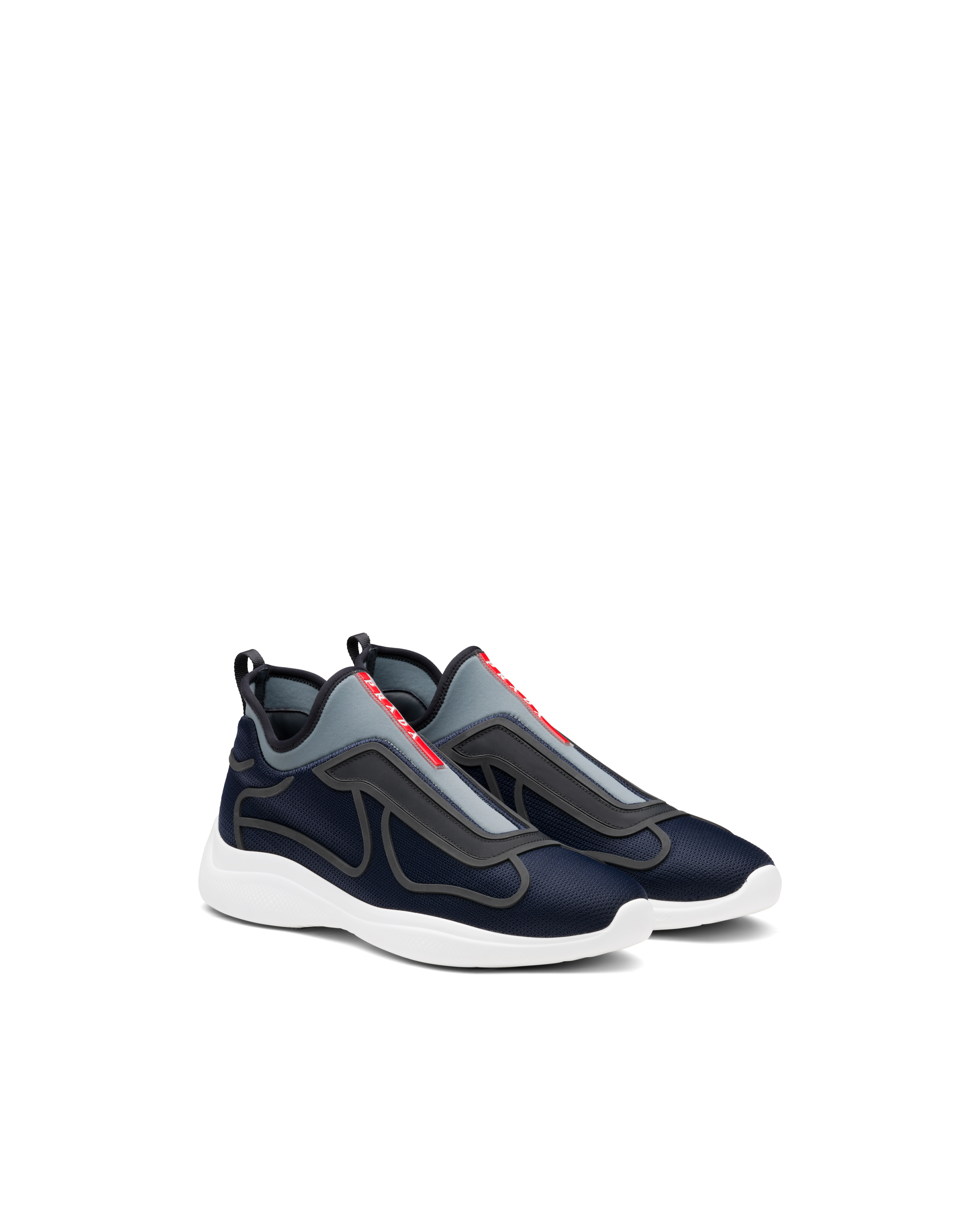 prada knit sneakers womens