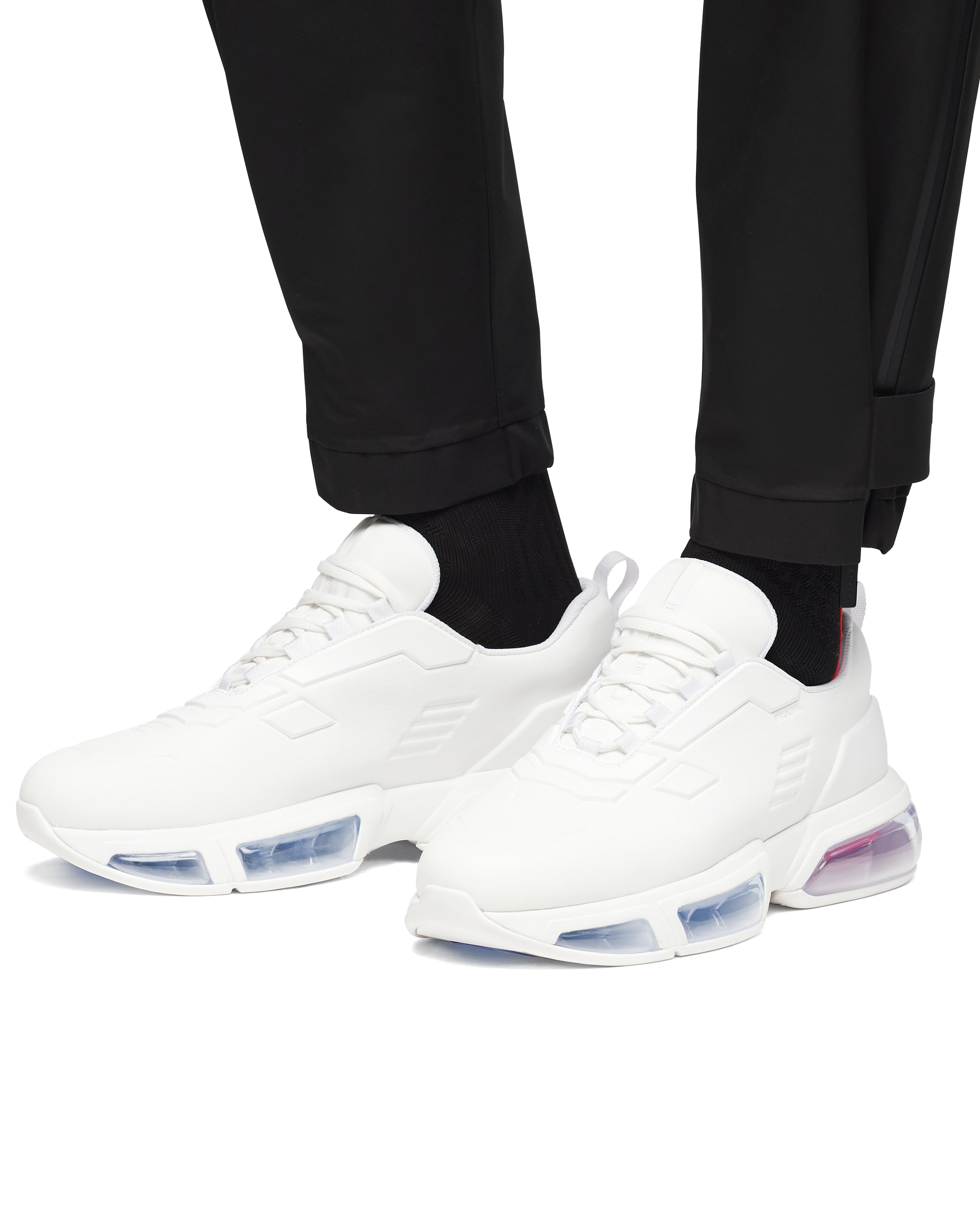 prada collision sneakers