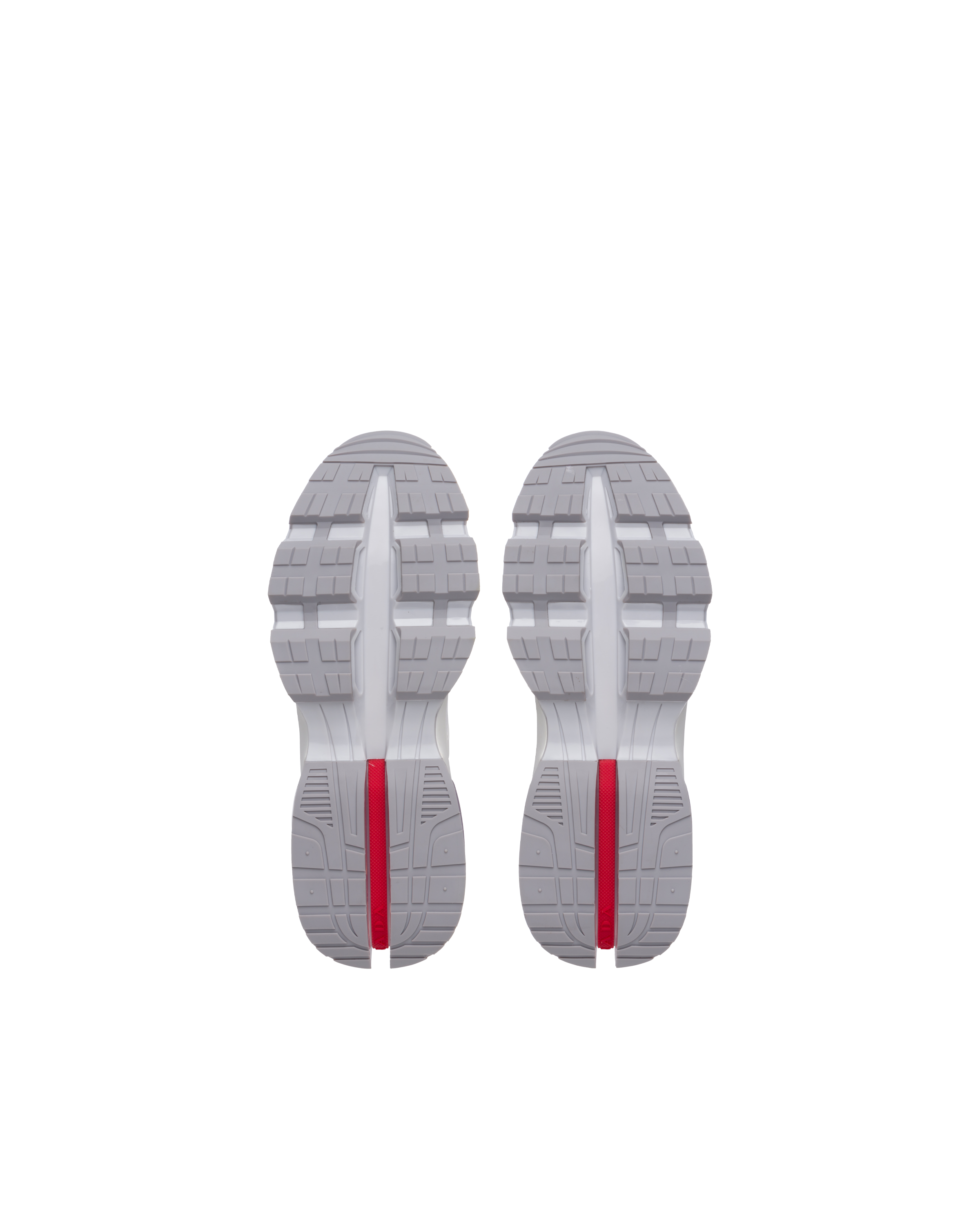 ホワイト プラダ コリジョン クロス スニーカー | Prada