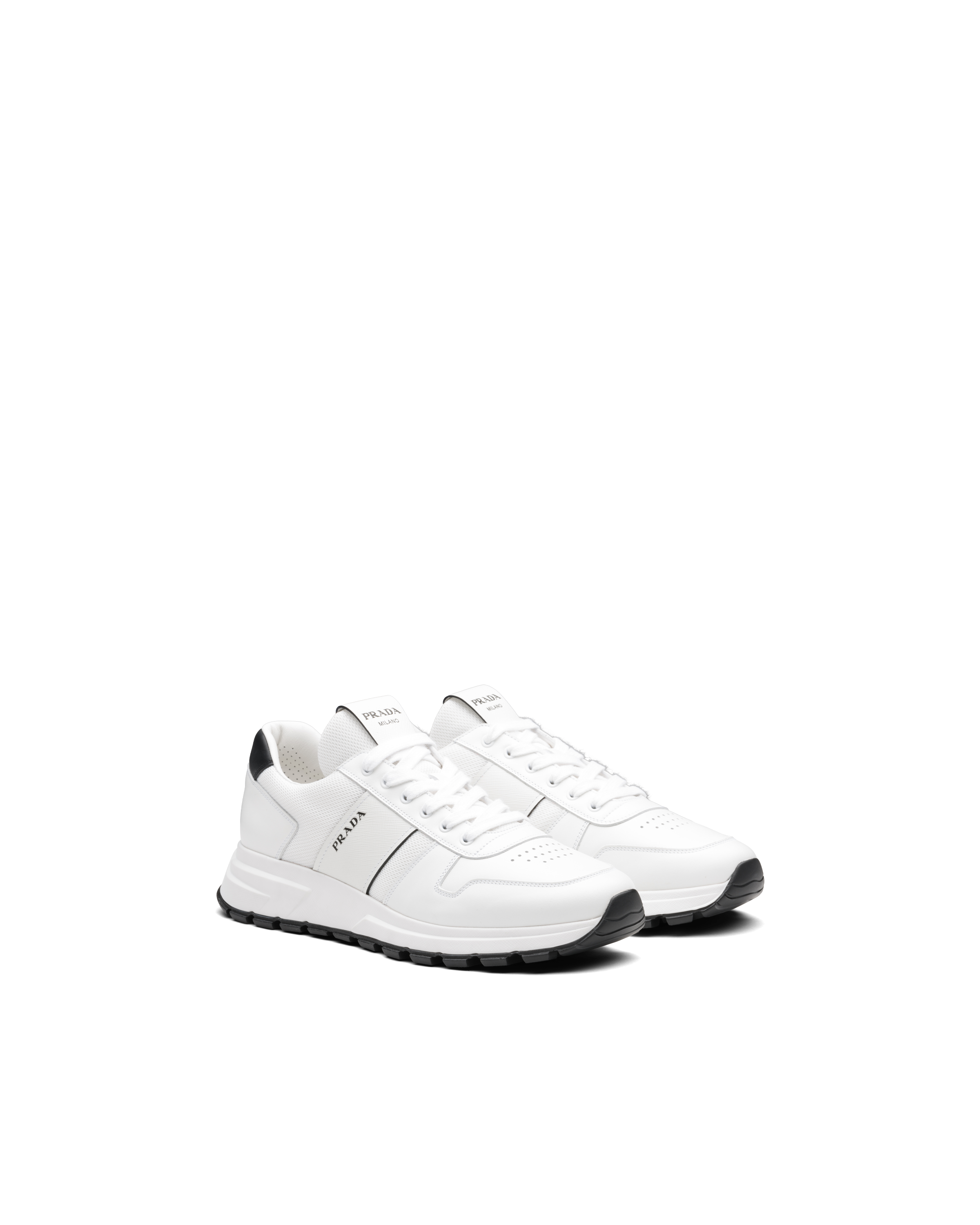 white prada sneakers