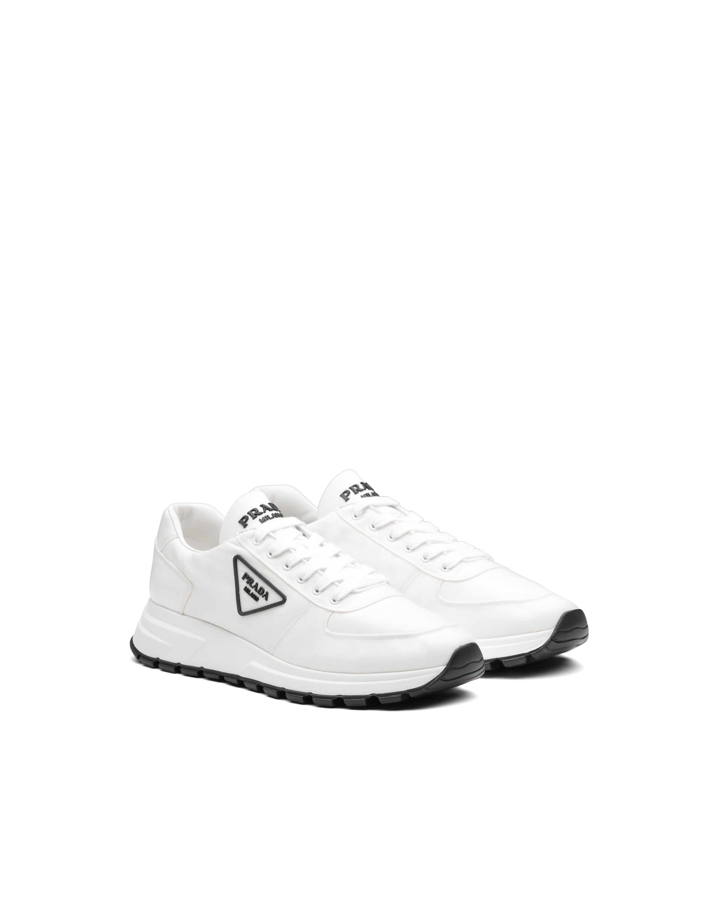 PRA FLATFORM SNEAKERS WHITE CALFSKIN