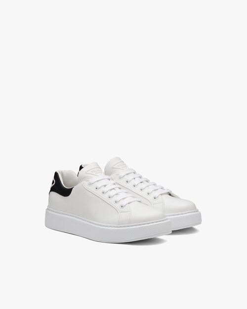 prada white leather sneakers