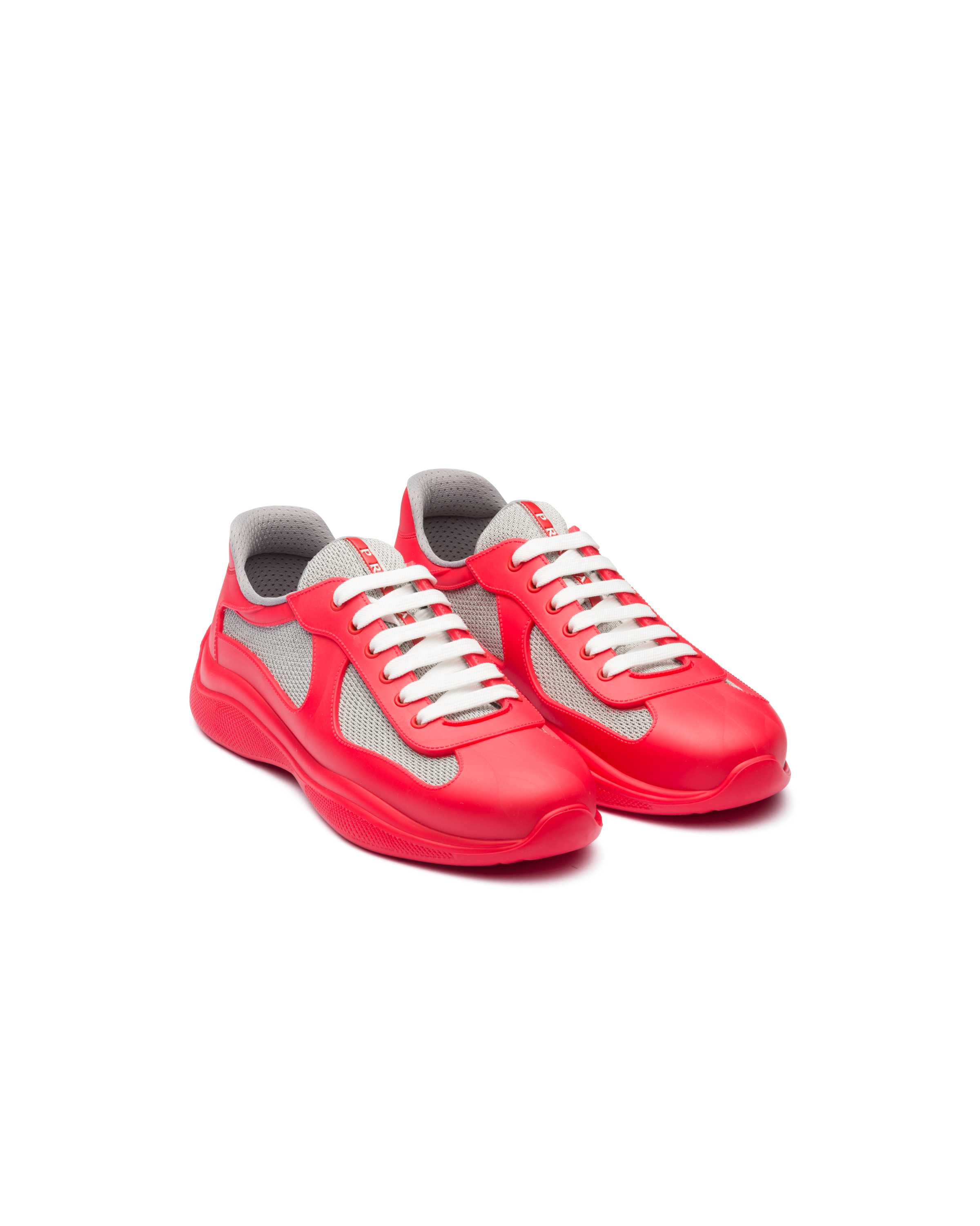 PRADA PRADA AMERICA’S CUP SNEAKER AUS WEICHEM GUMMI UND BIKE-GEWEBE 