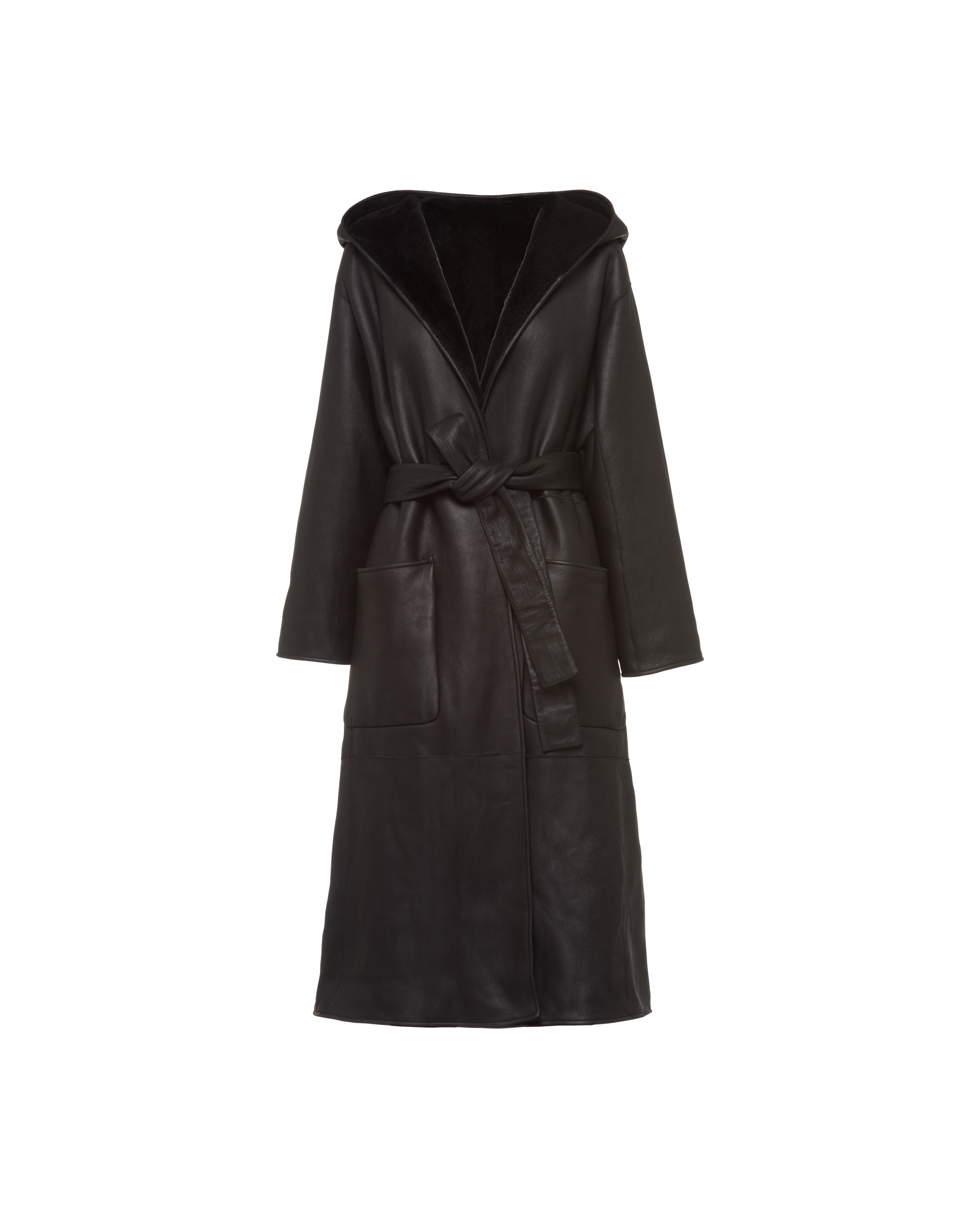 Shearling reversible coat clearance