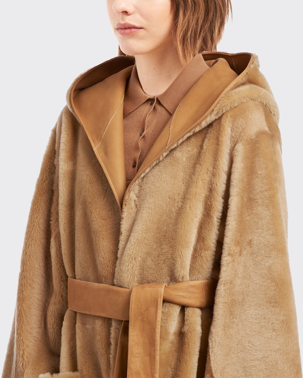 prada shearling coat