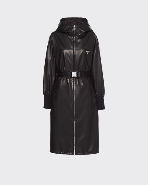 Prada معطف جلود نابا 1
