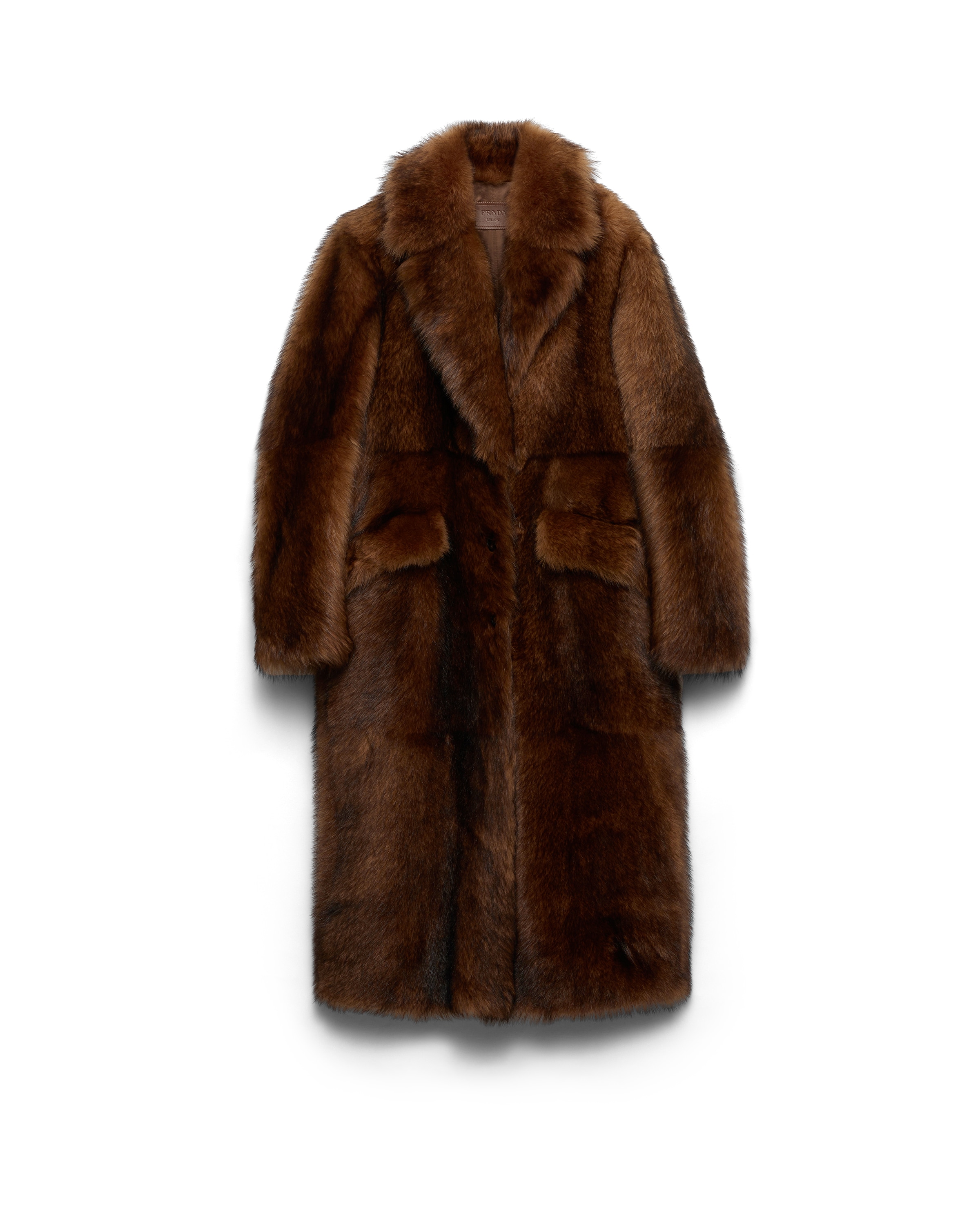 Prada Women's Shearling Coat In Multi