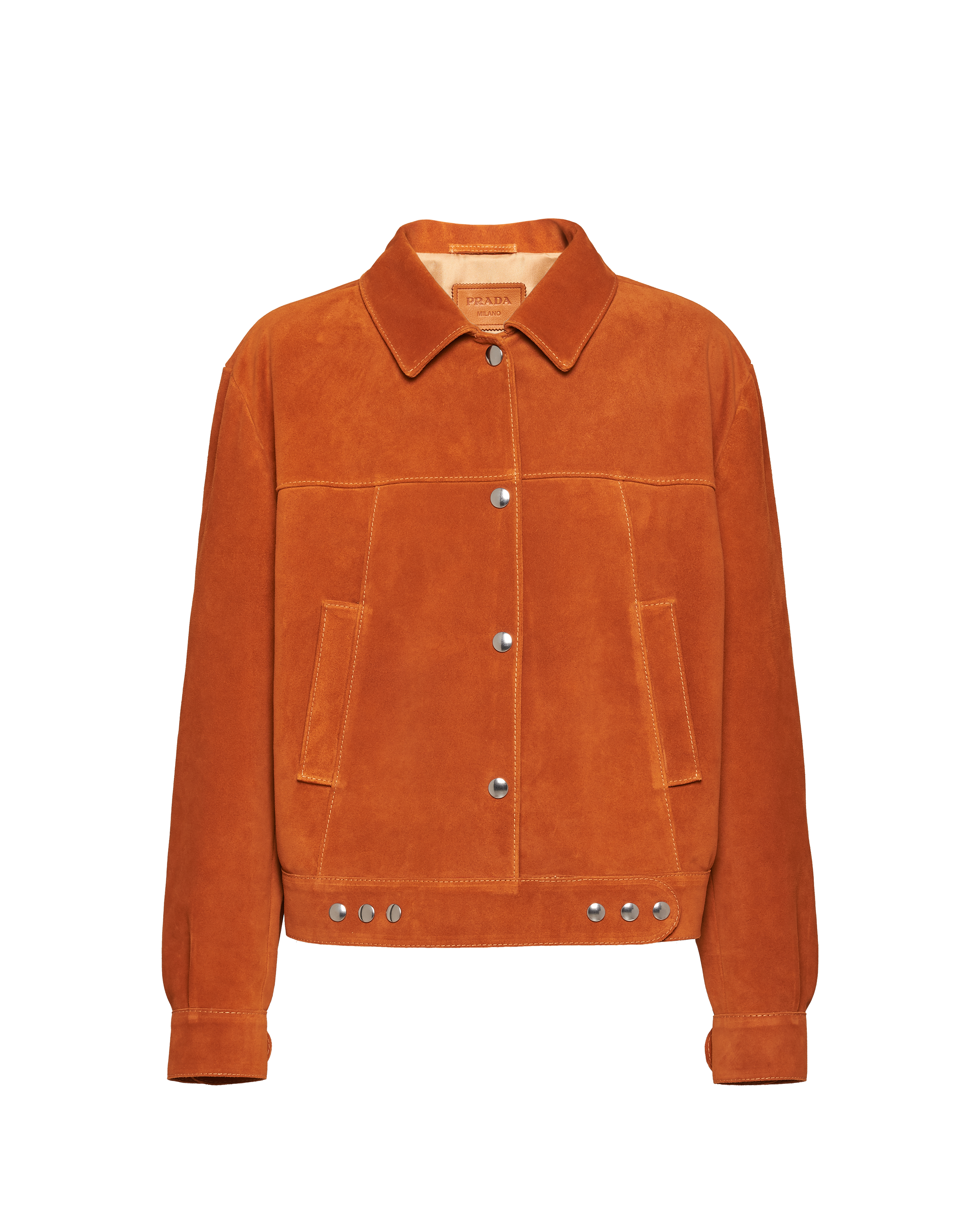 orange prada jacket