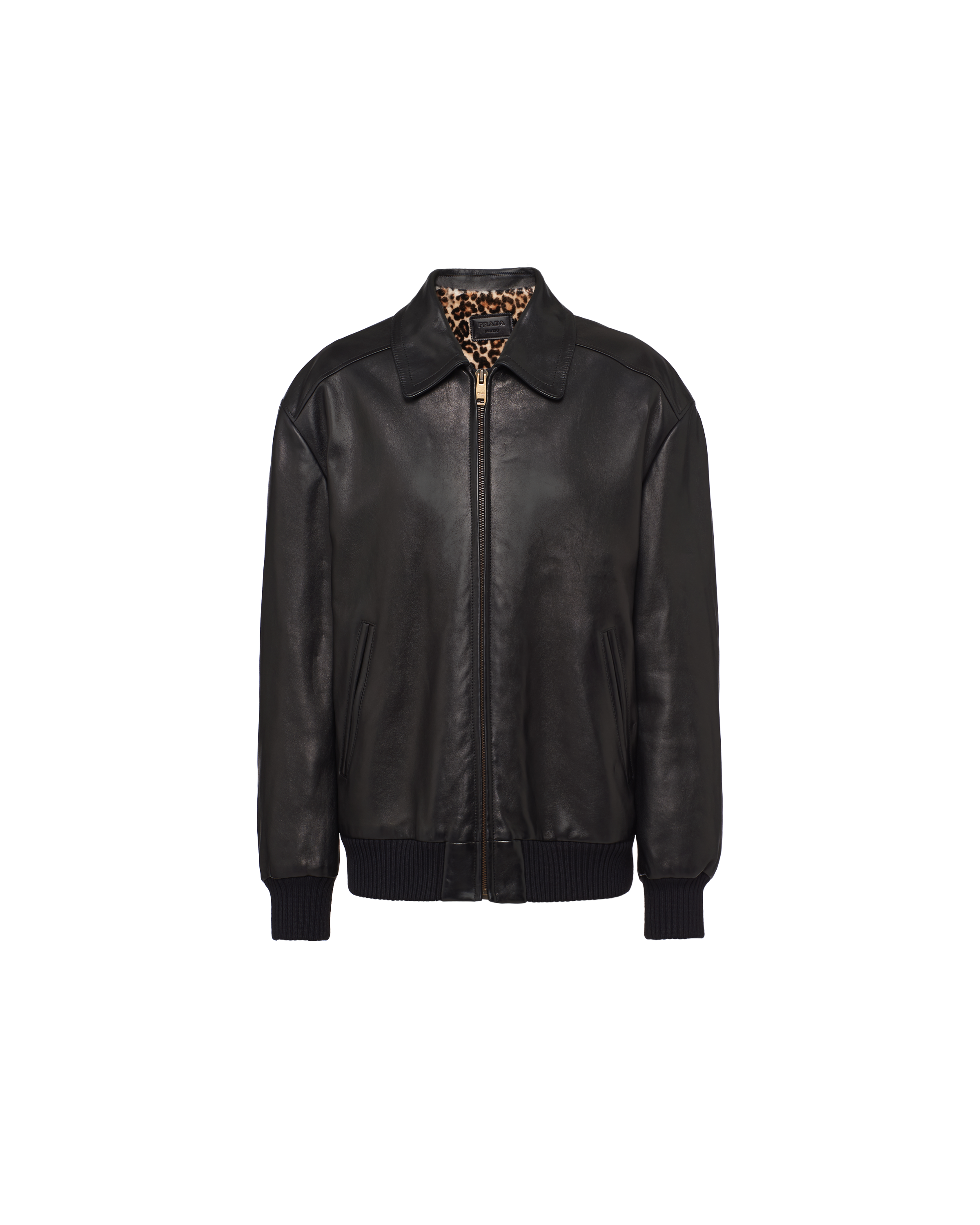 Nappa leather and shearling bomber 