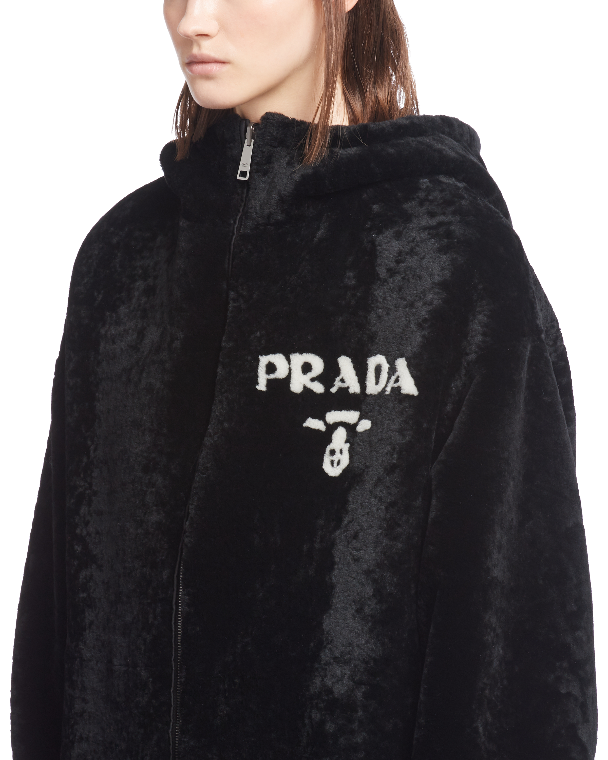 shearling jacket | Prada