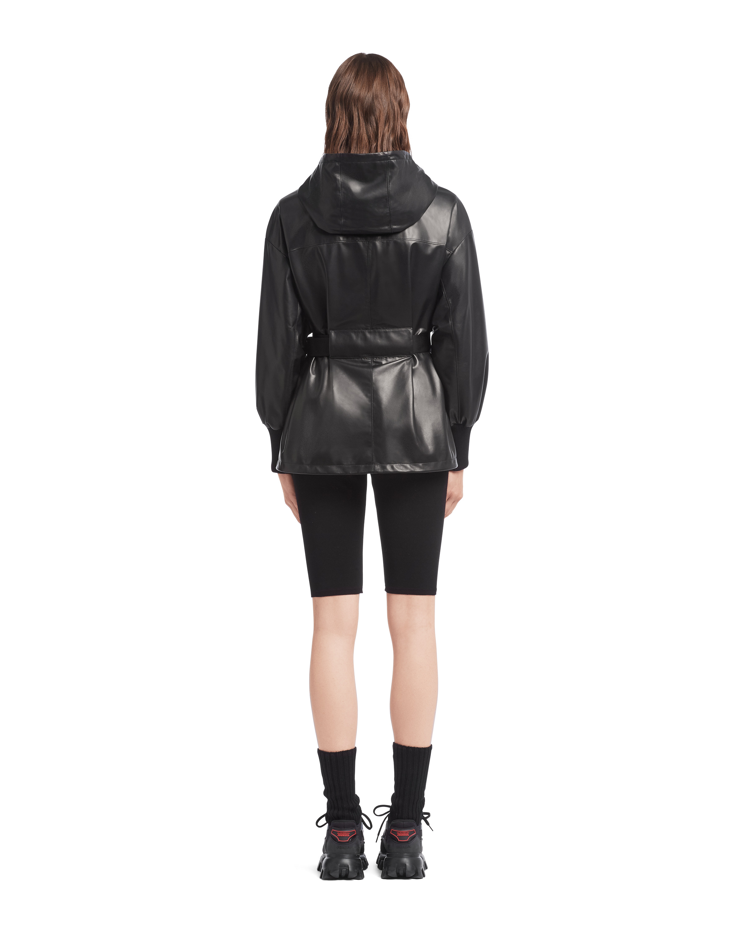 Prada جاكيت جلد نابا 4