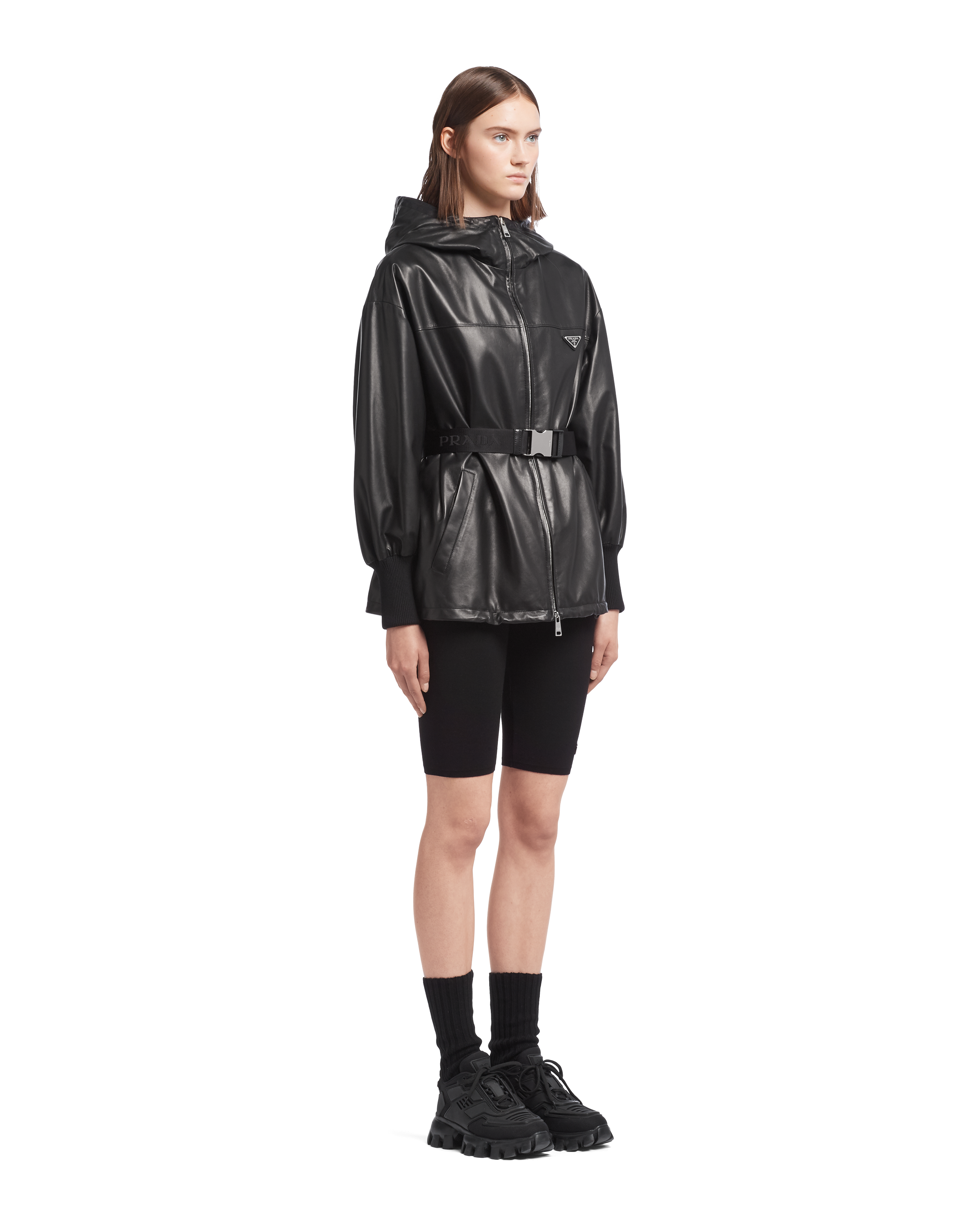 Prada جاكيت جلد نابا 3