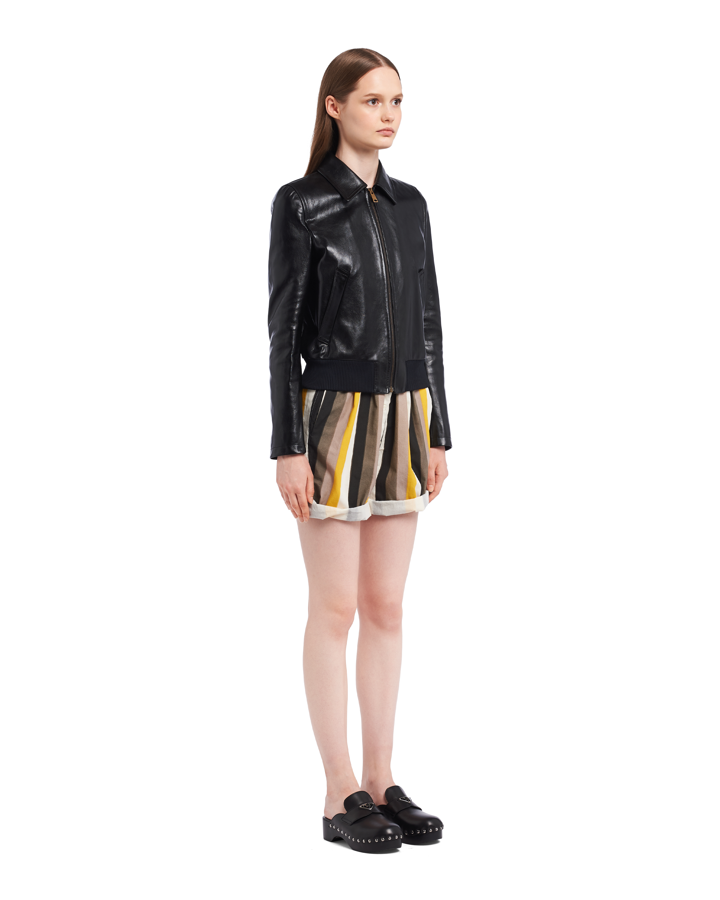 Black Nappa leather jacket | Prada