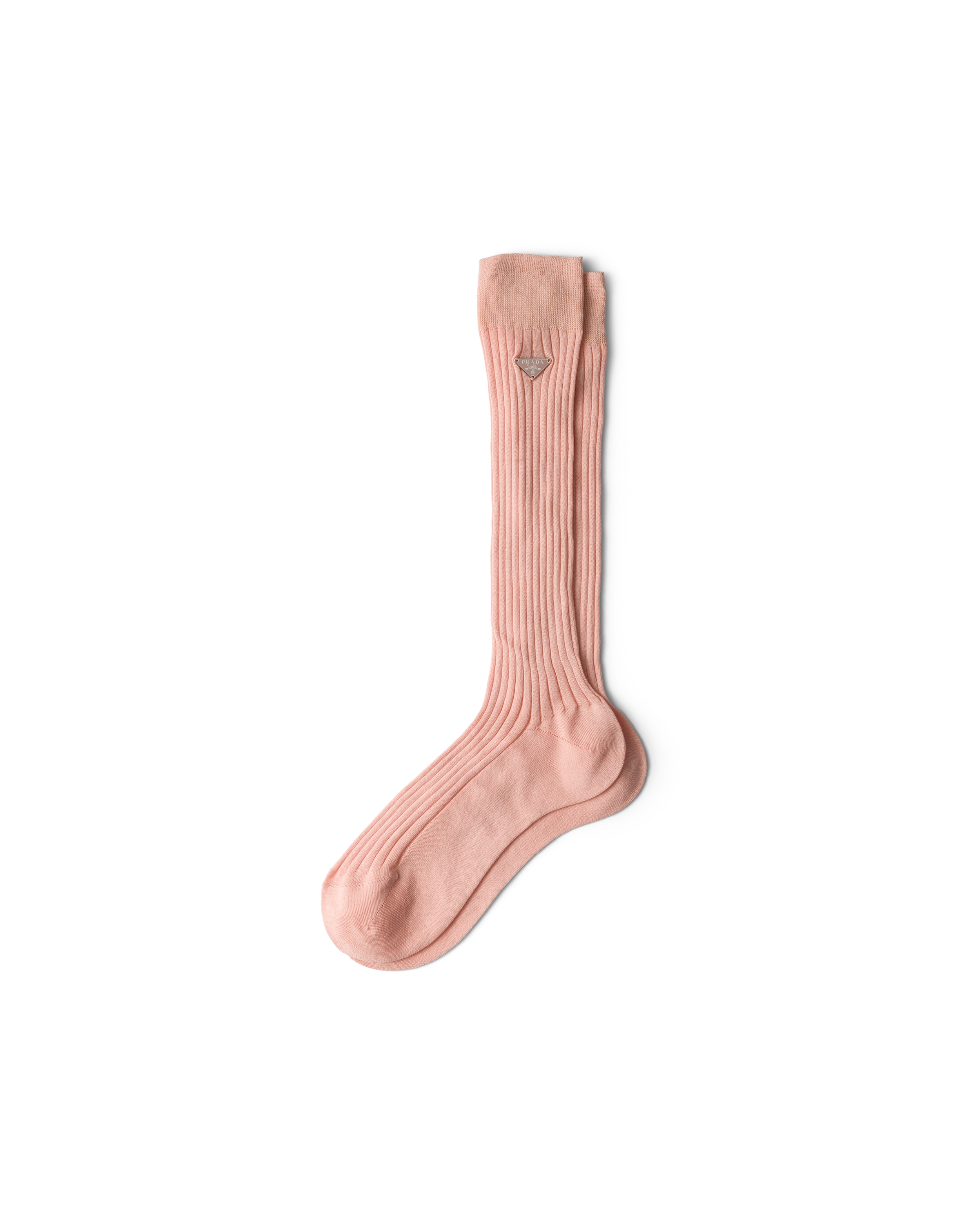 Prada Cotton Socks In Pink
