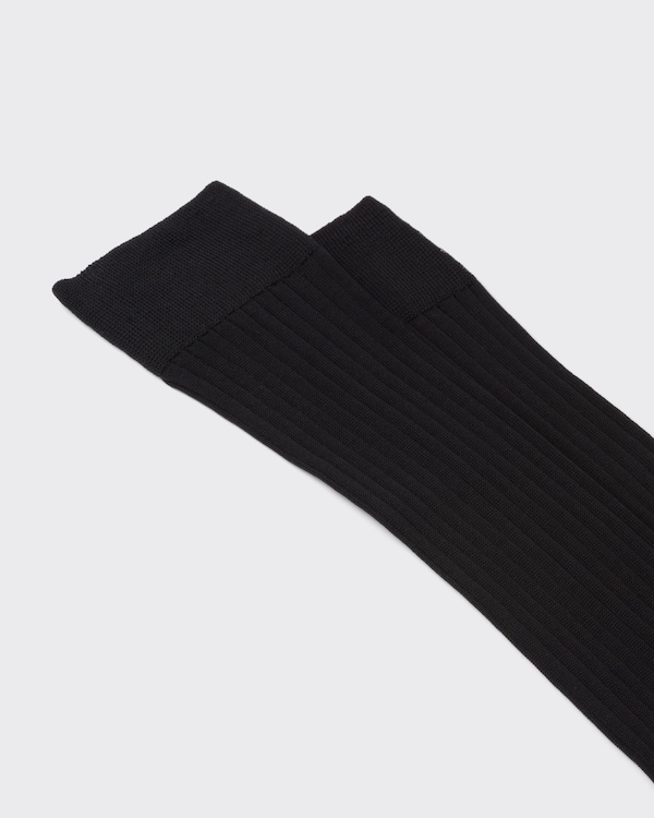 棉袜 - 黑色 棉袜 - 黑色