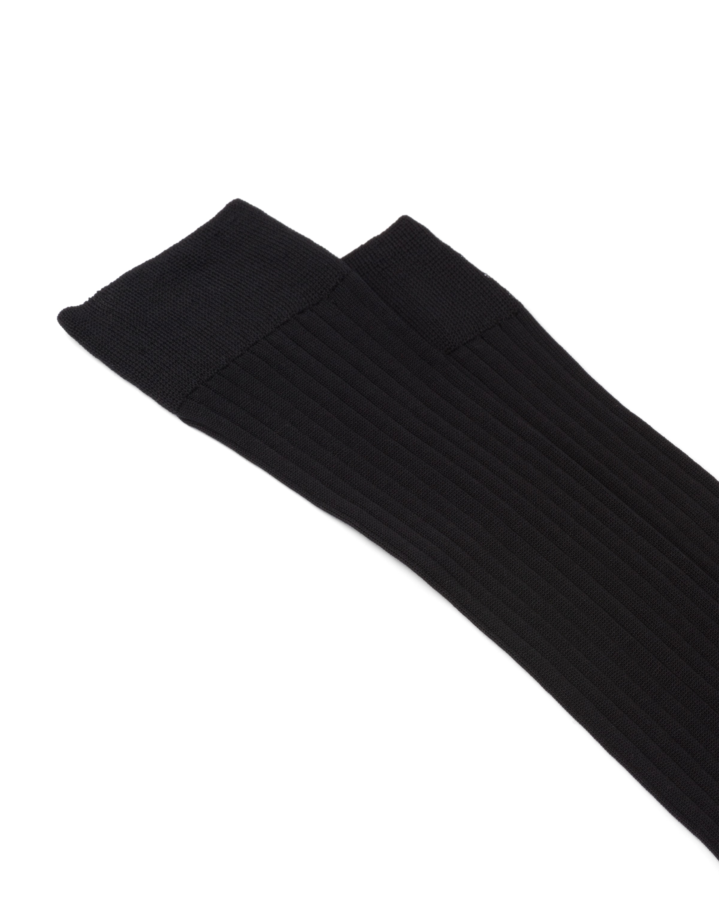 Prada Socken Aus Baumwolle In Black