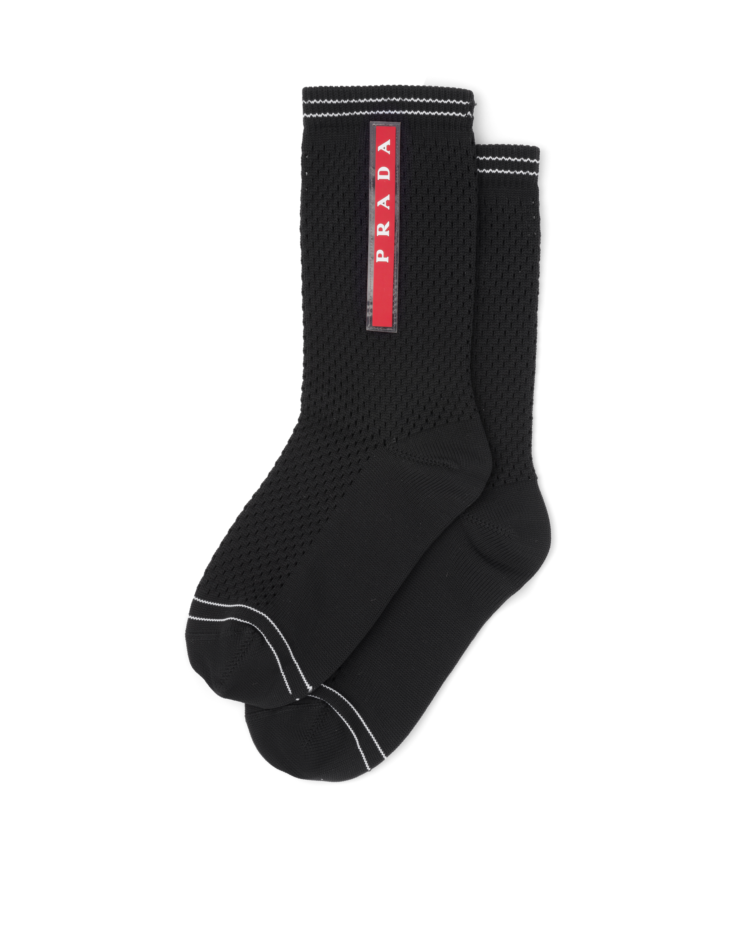 Prada Polyester Socks In Black